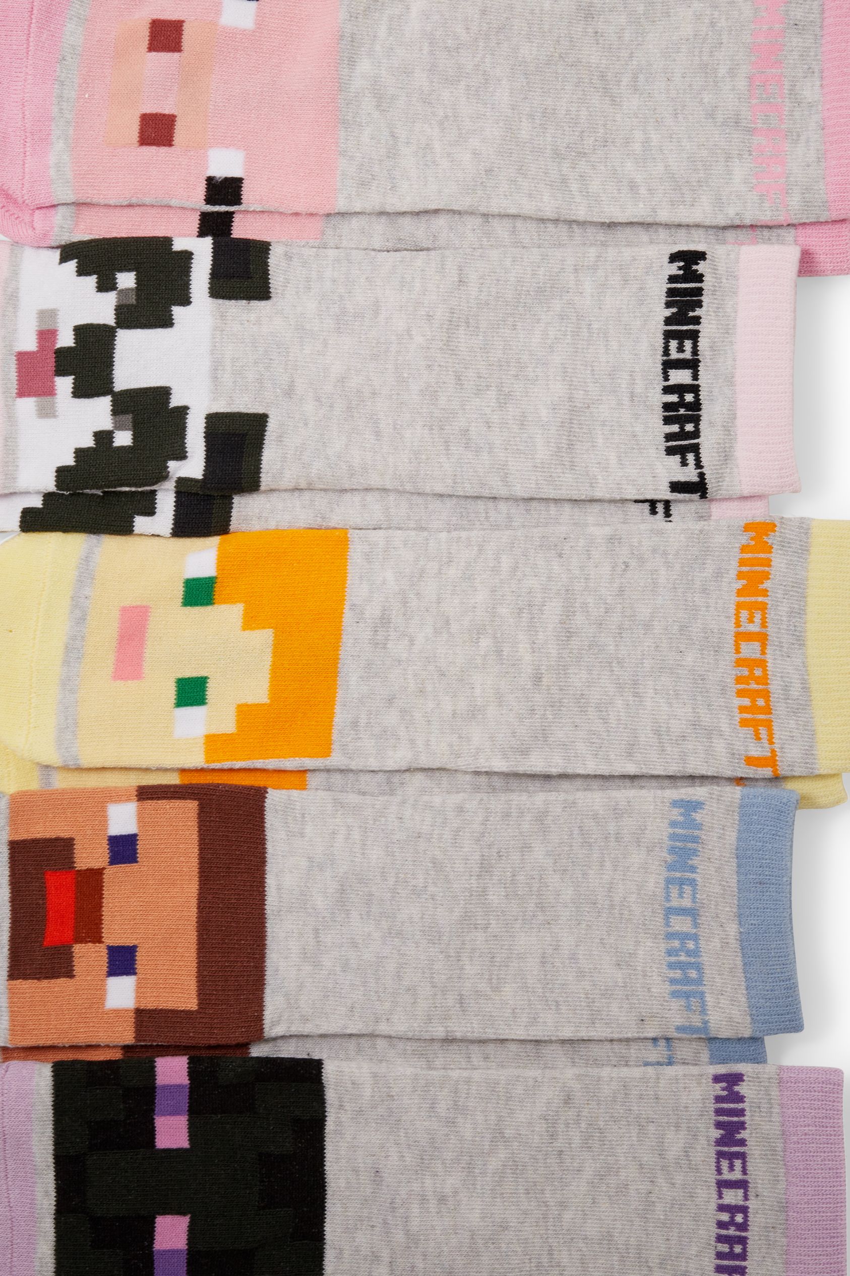 Multipack of 5 - Minecraft - socks with motif