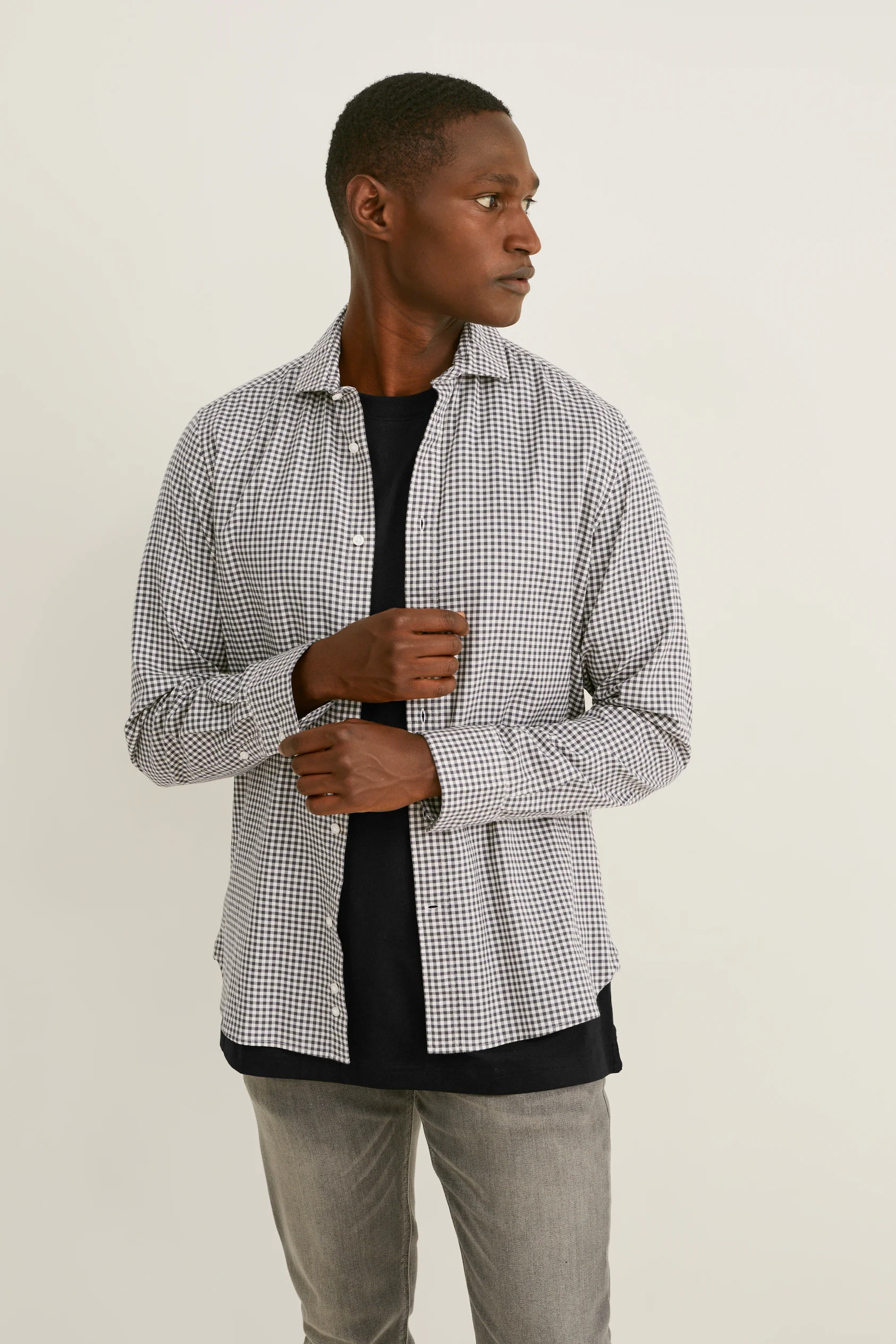 Shirt - slim fit - cutaway collar - flex - LYCRA?