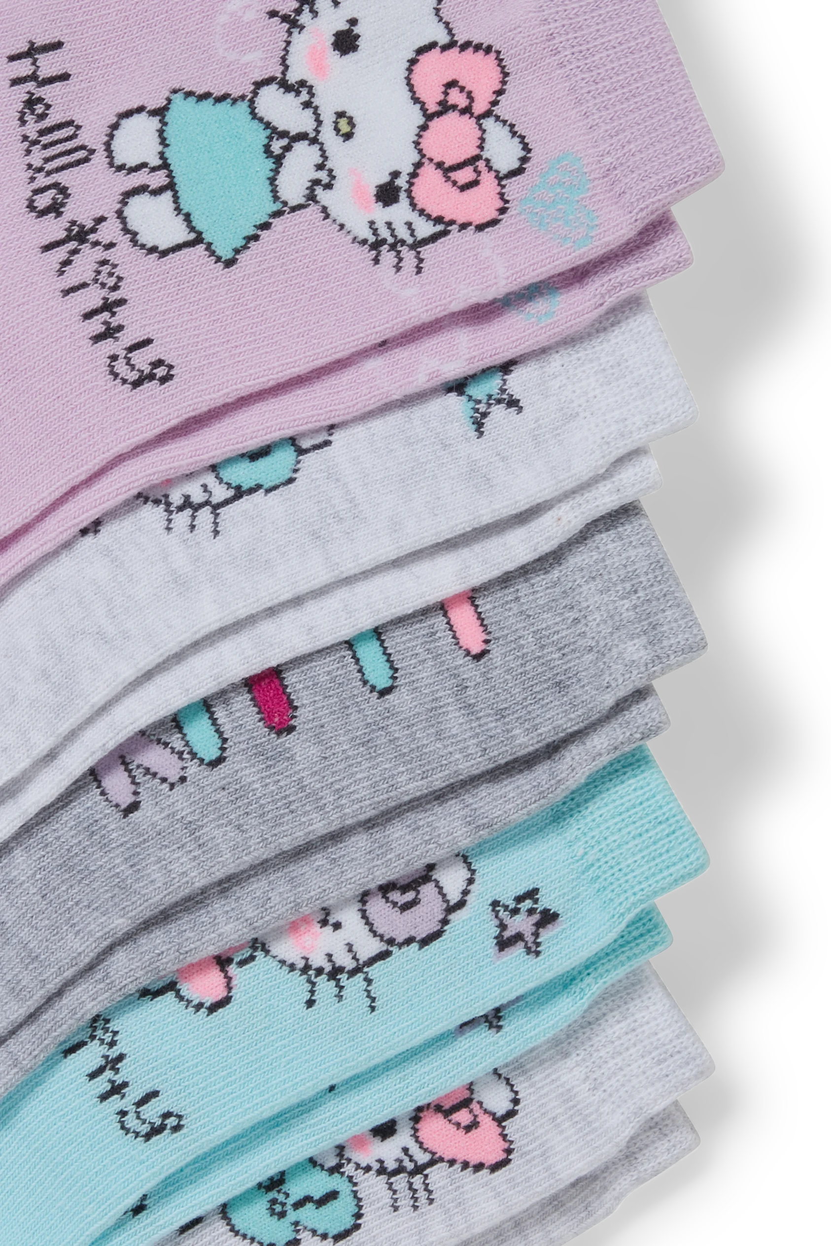 Multipack of 5 - Hello Kitty - socks with motif