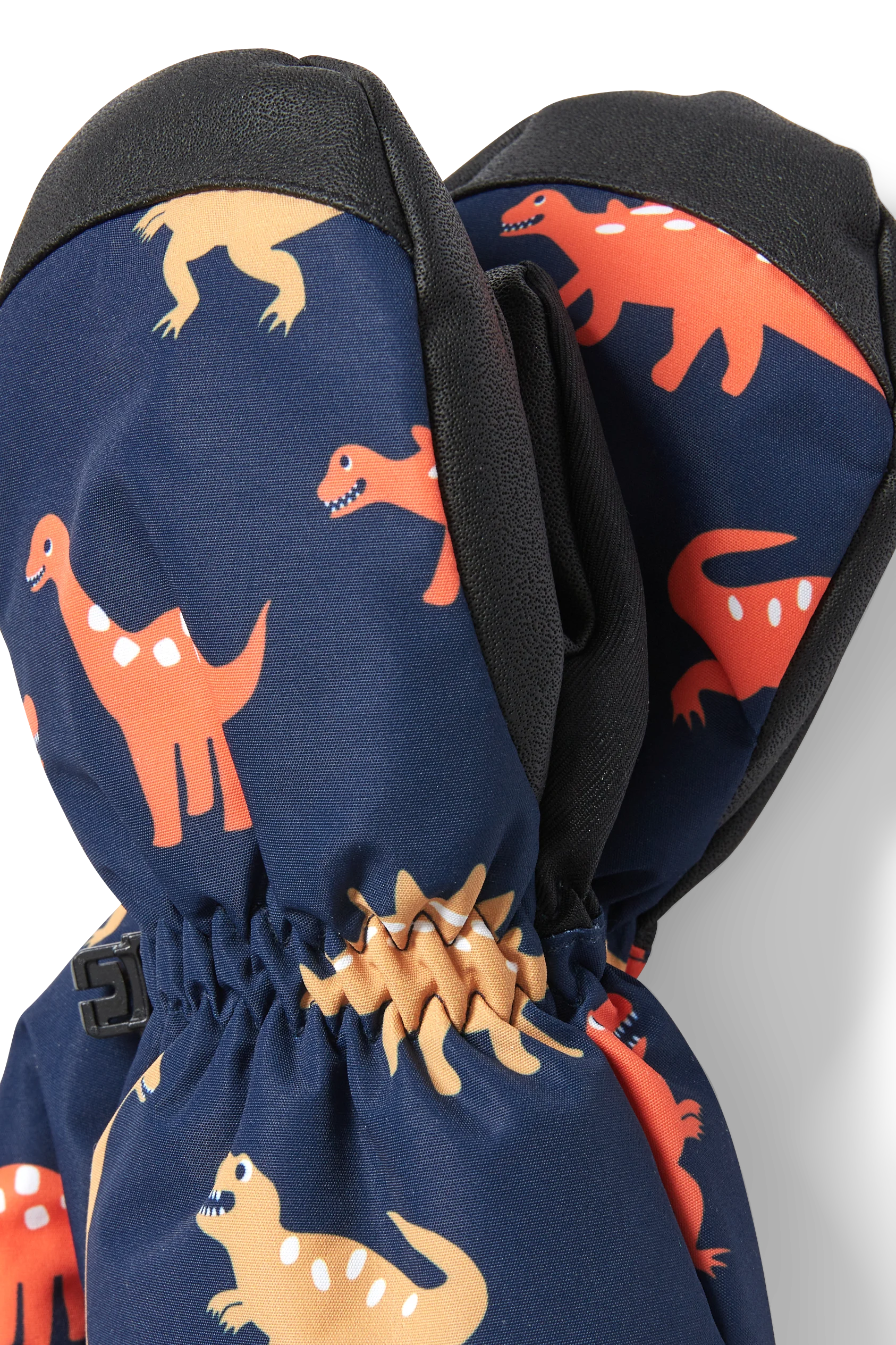 Dinosaur - ski mittens