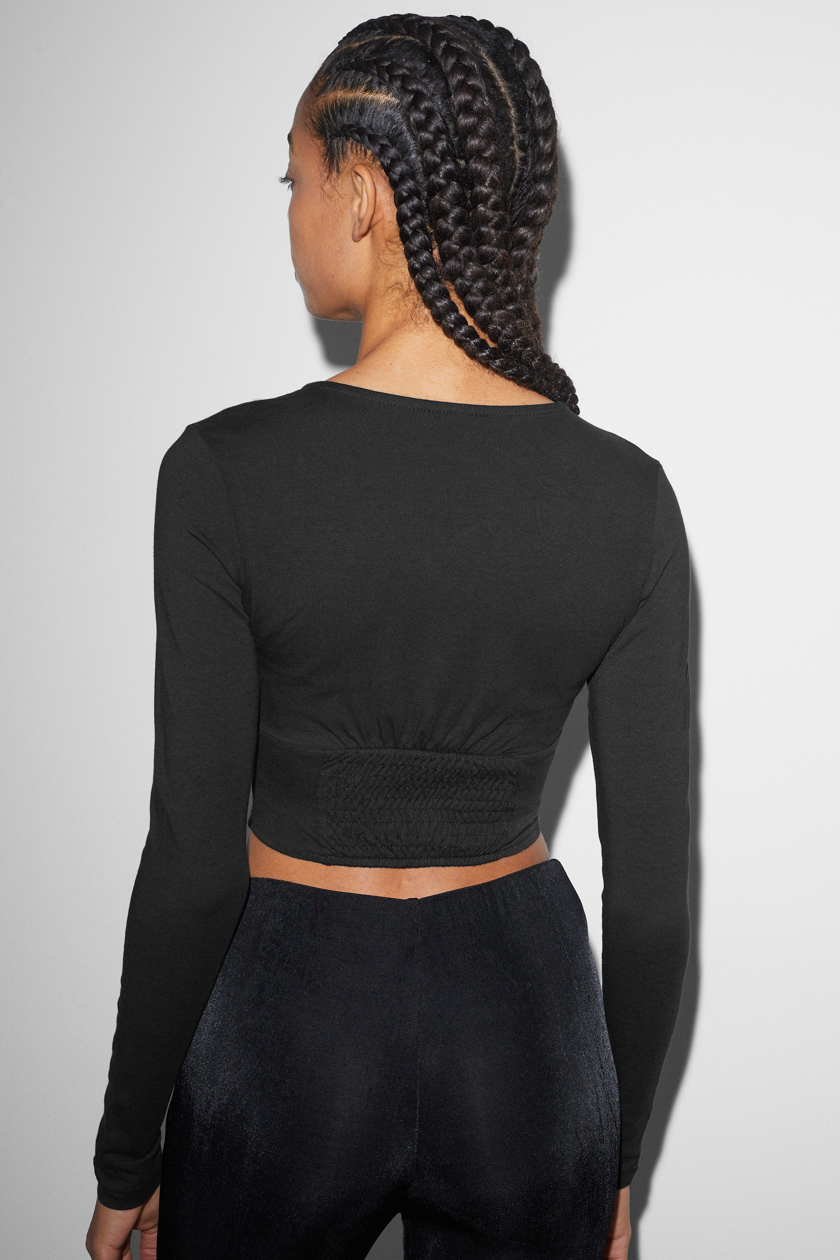 CLOCKHOUSE - cropped long sleeve top