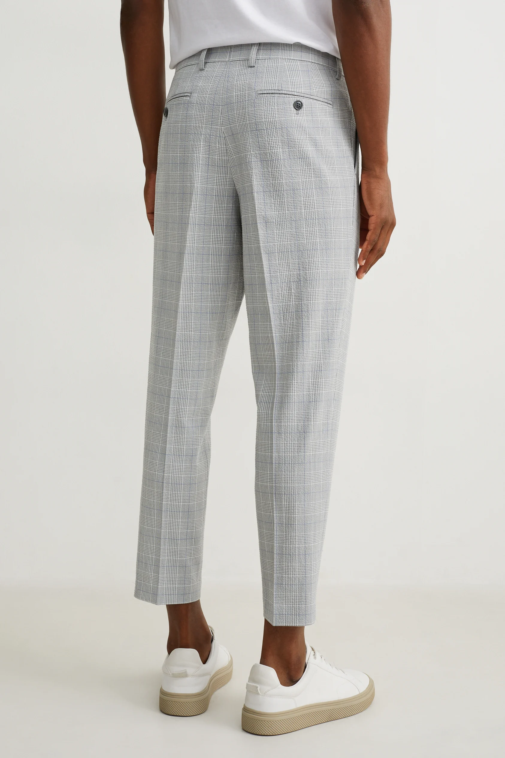 Mix-and-match suit trousers - slim fit - check