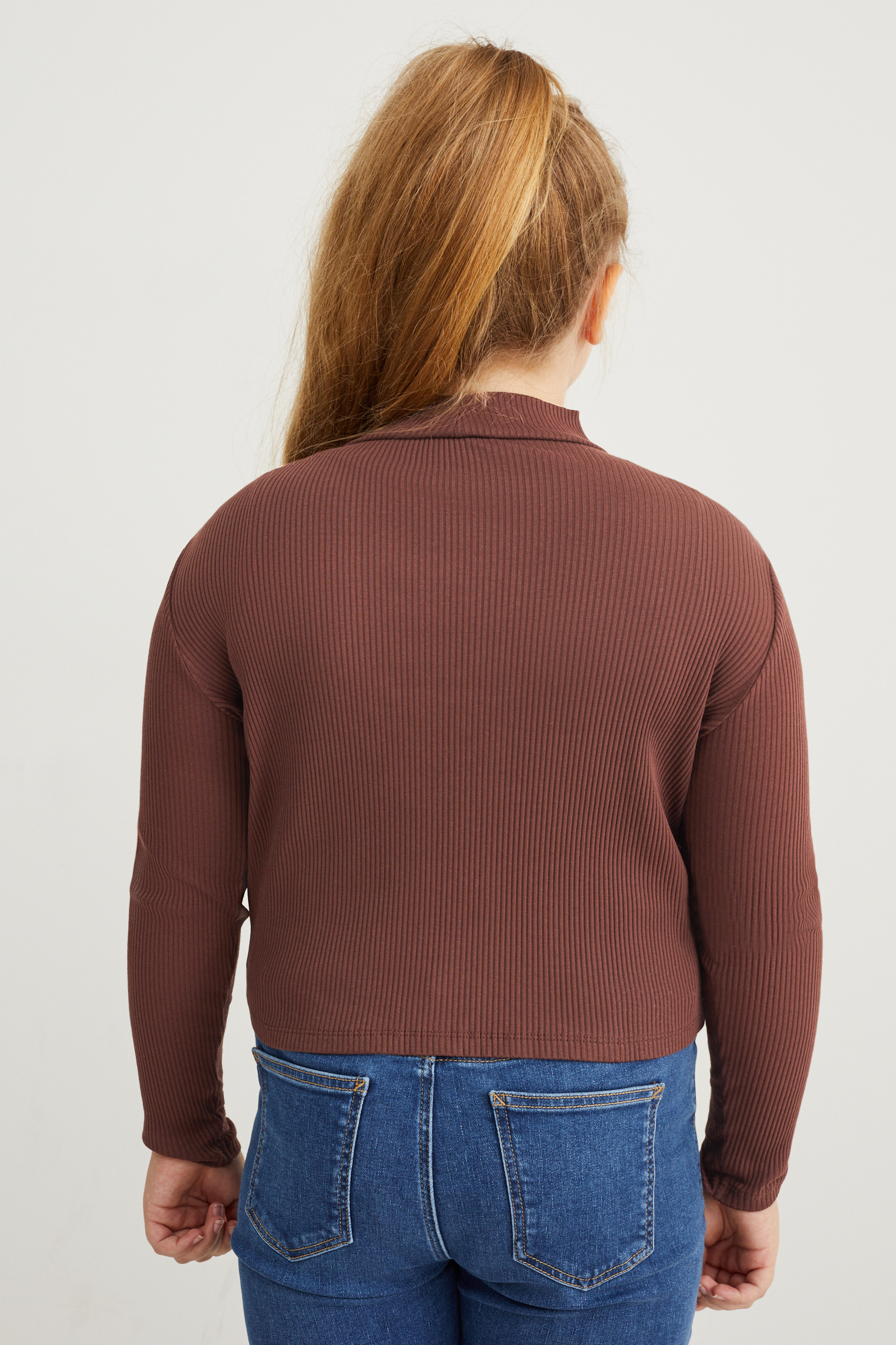 Extended sizes - multipack of 3 - polo neck top