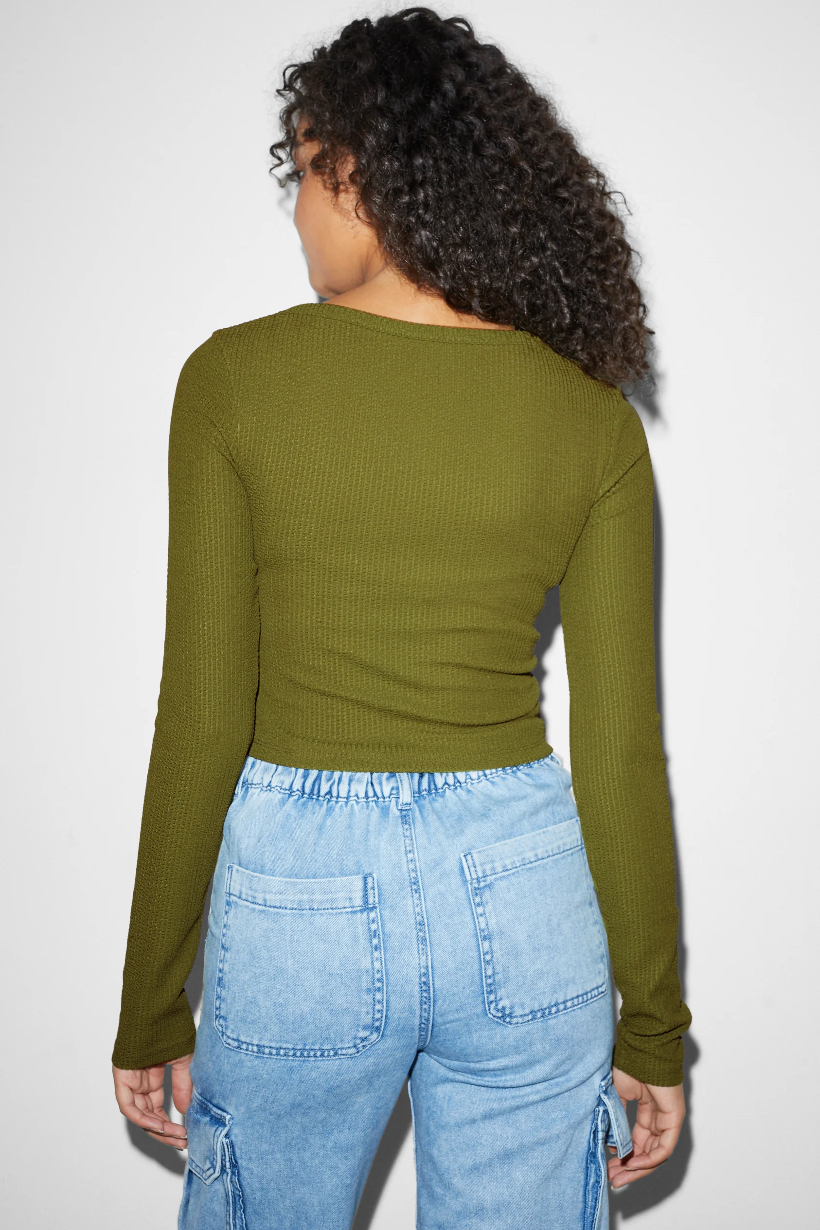 CLOCKHOUSE - cropped long sleeve top