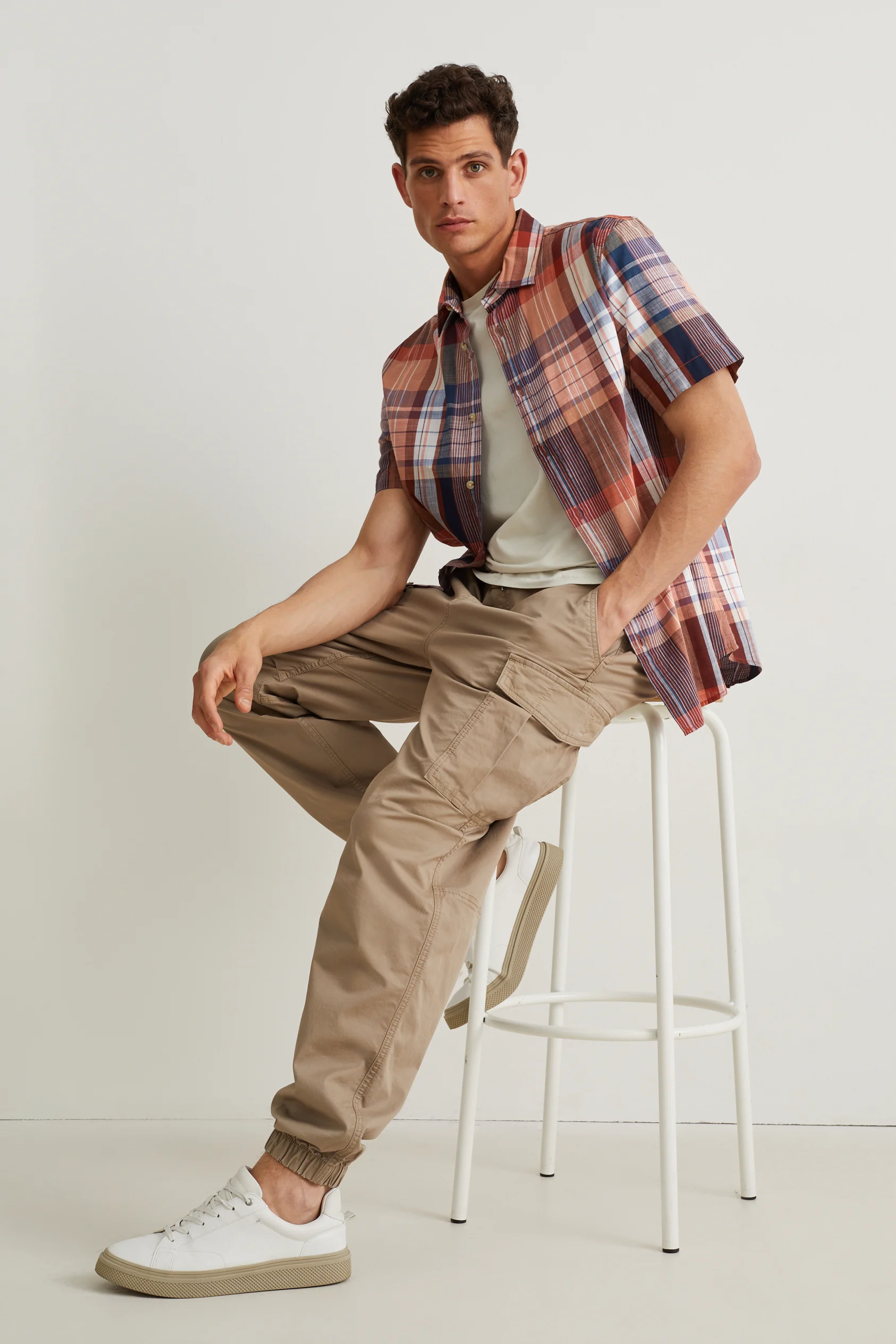 Shirt - regular fit - kent collar - check