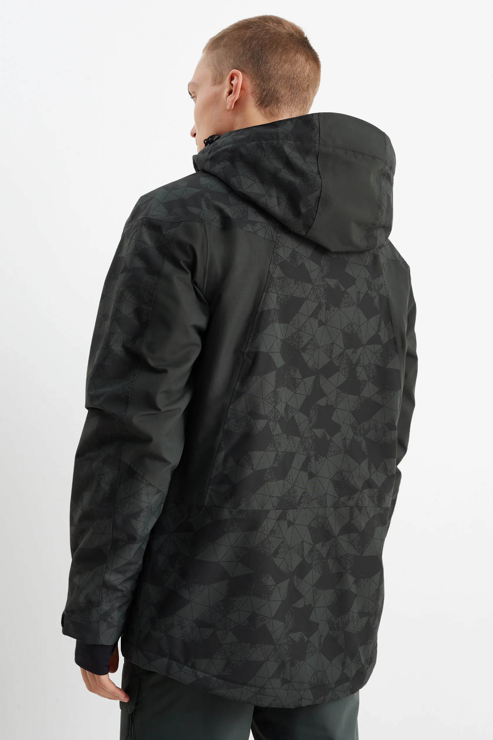 Ski jacket with hood