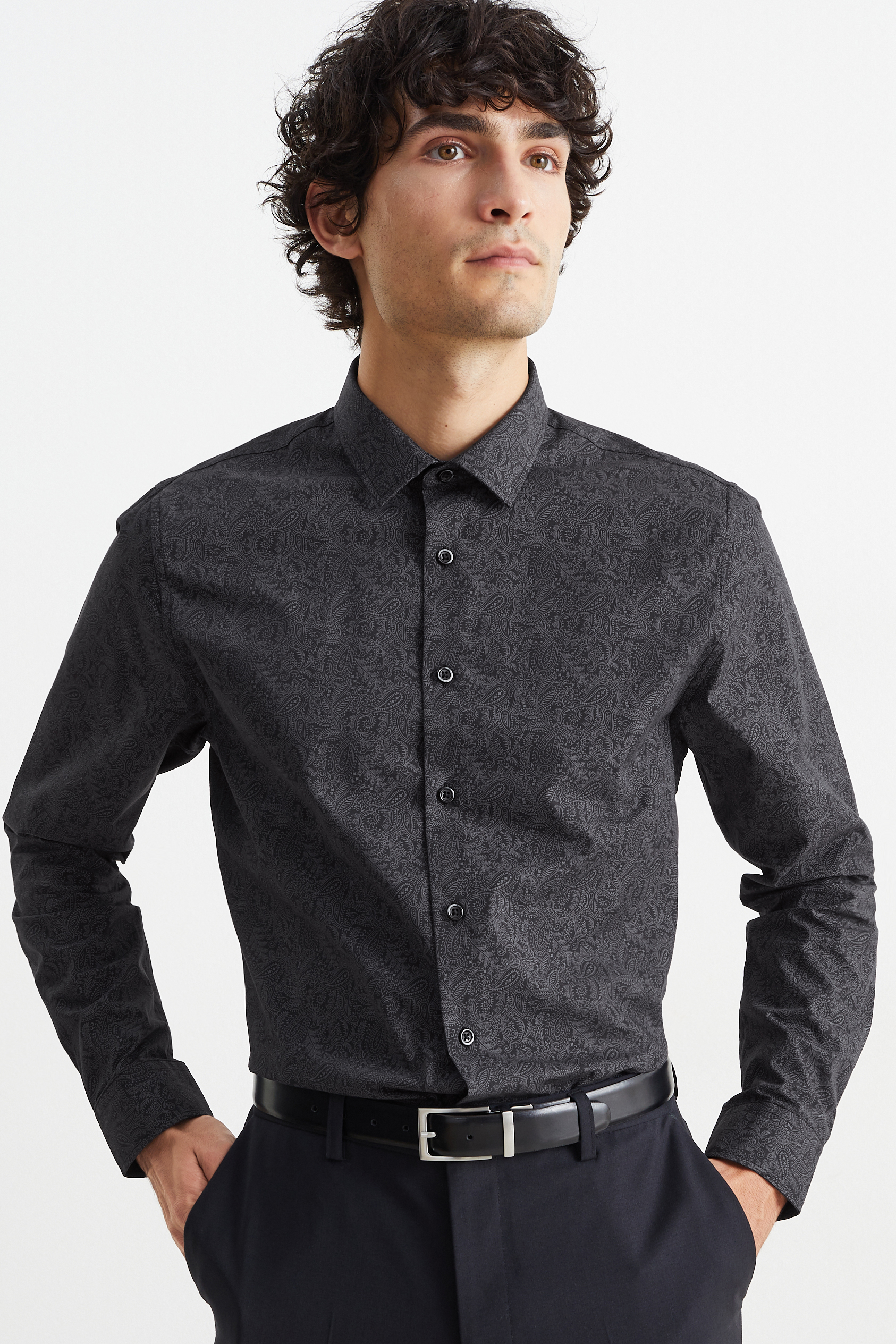 Business shirt - slim fit - kent collar - easy-iron