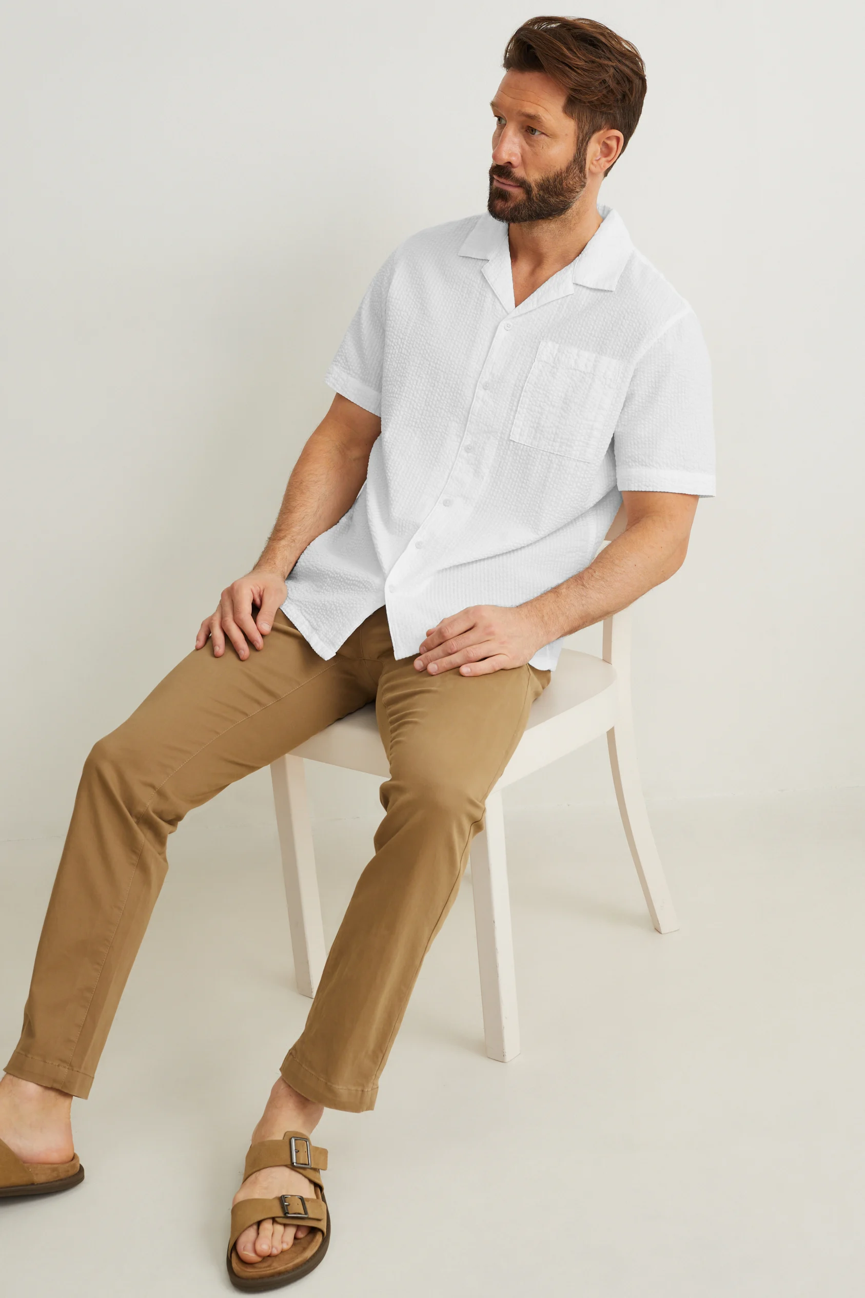 Shirt - regular fit - lapel collar