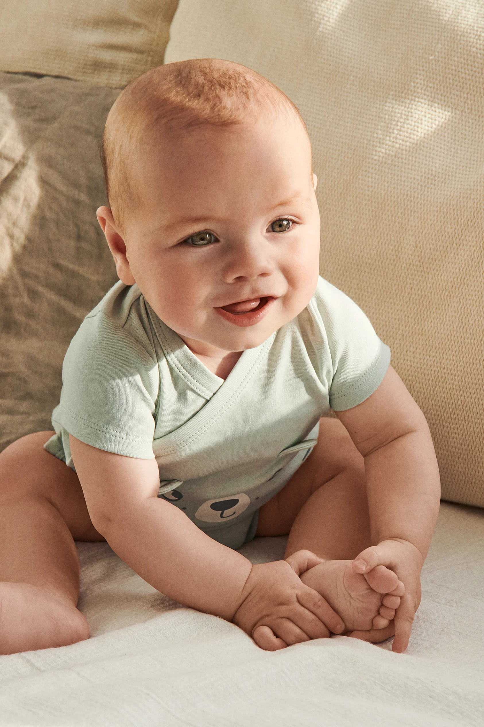 Multipack of 2 - baby wrapover bodysuit