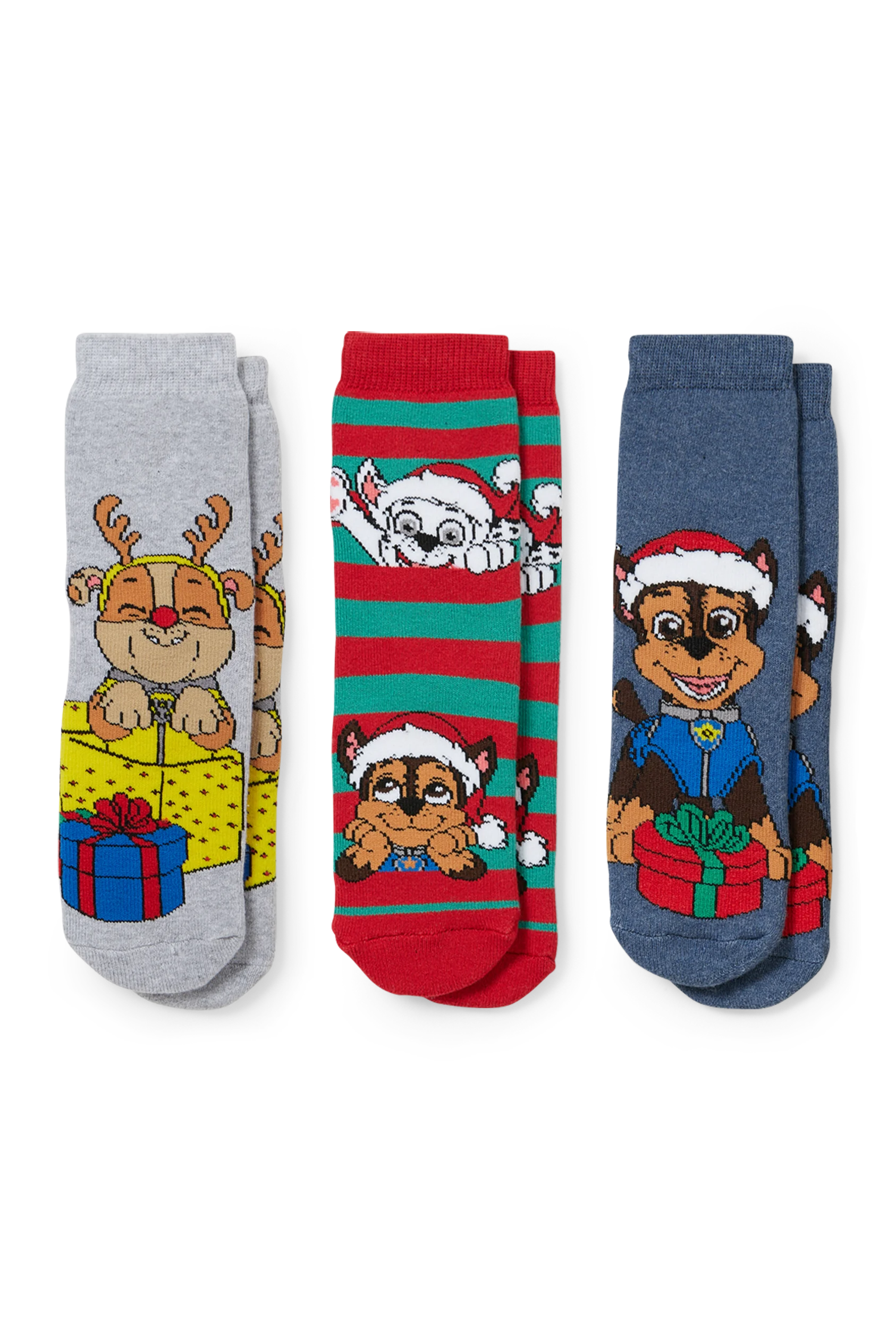 Multipack of 3 - PAW Patrol - Christmas socks with motif