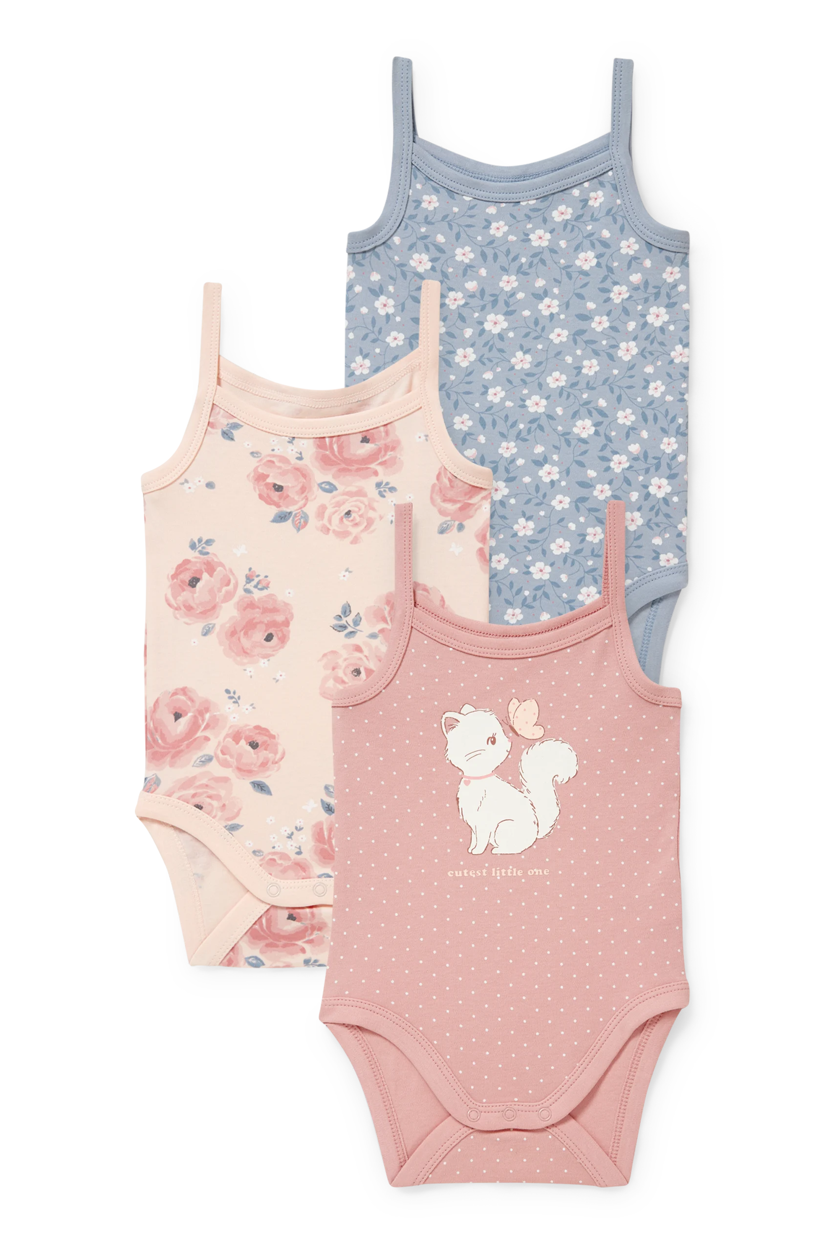 Multipack of 3 - baby bodysuit