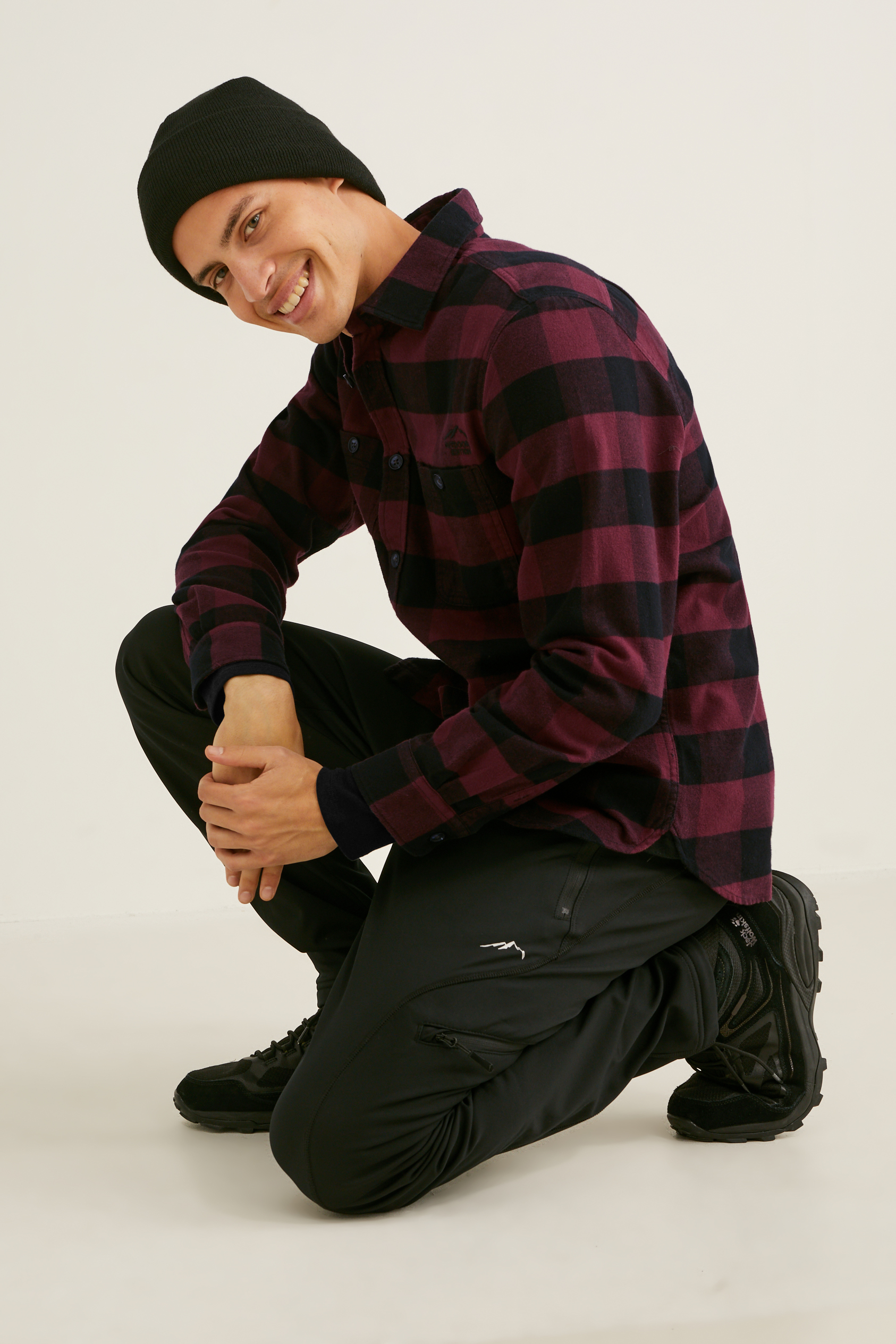 Flannel shirt - regular fit - kent collar - check