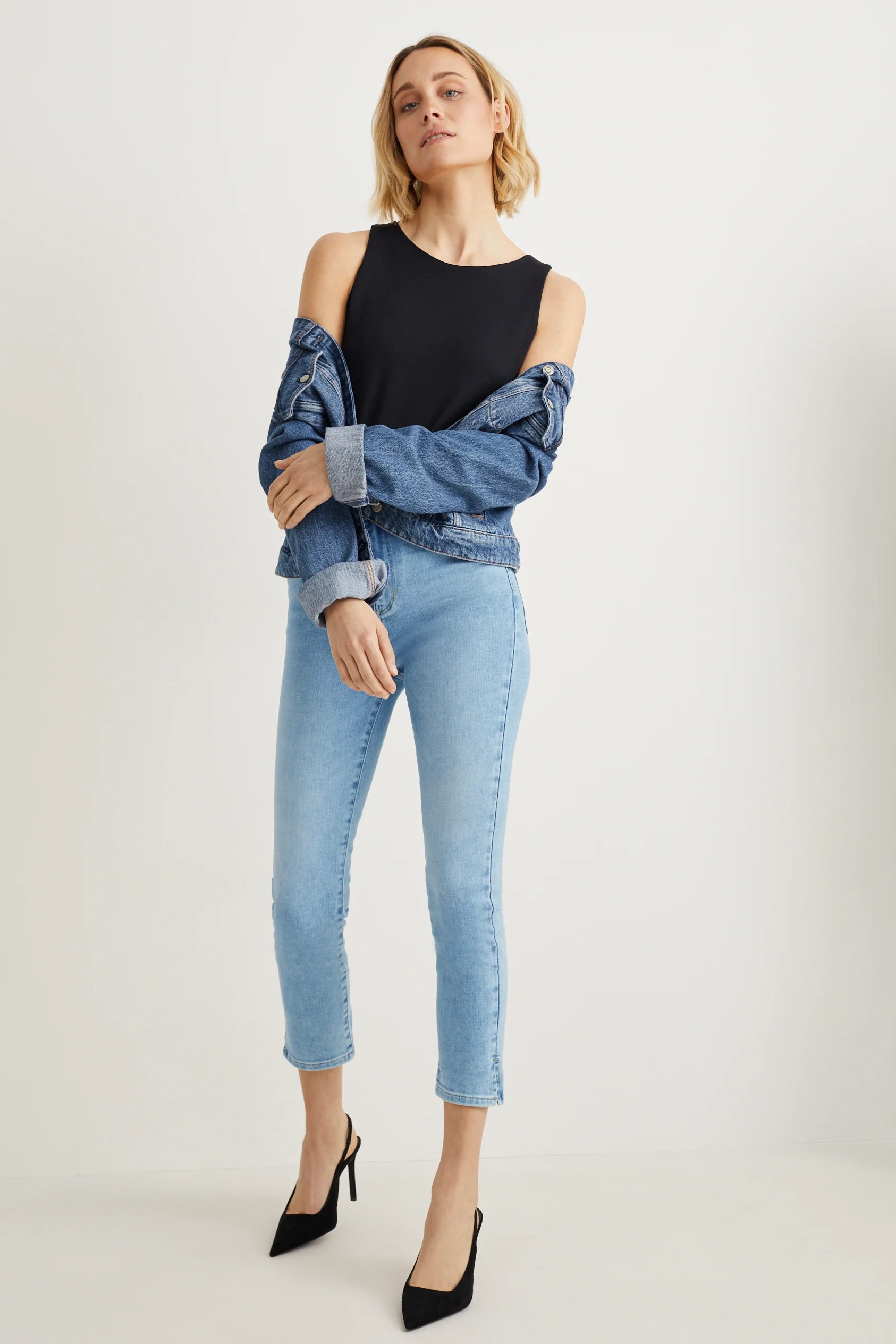Slim jeans - high waist