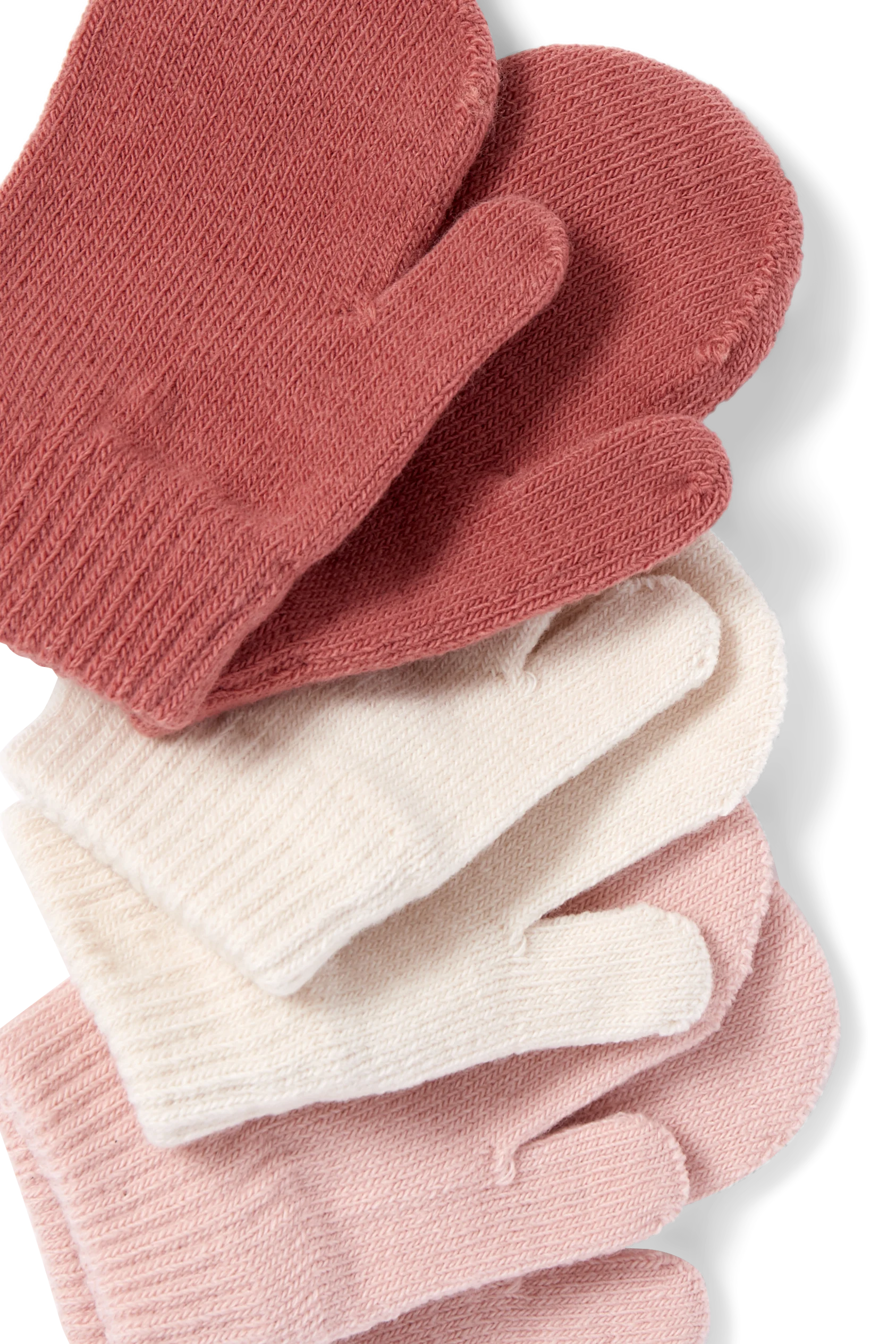 Multipack of 3 - baby mittens