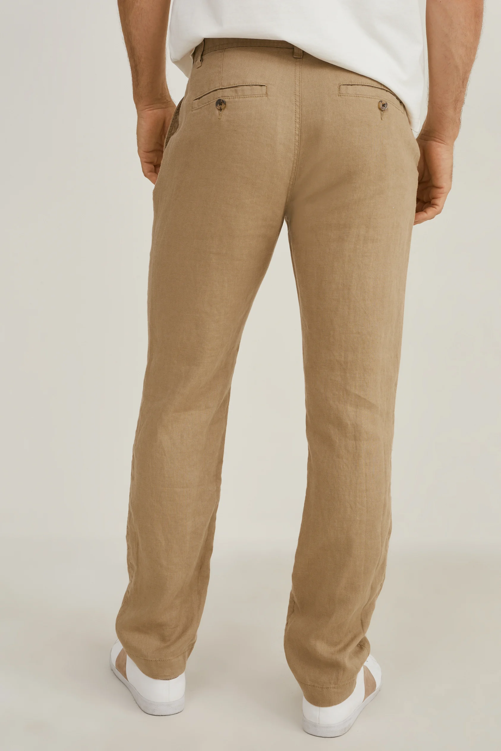 Linen chinos - regular fit