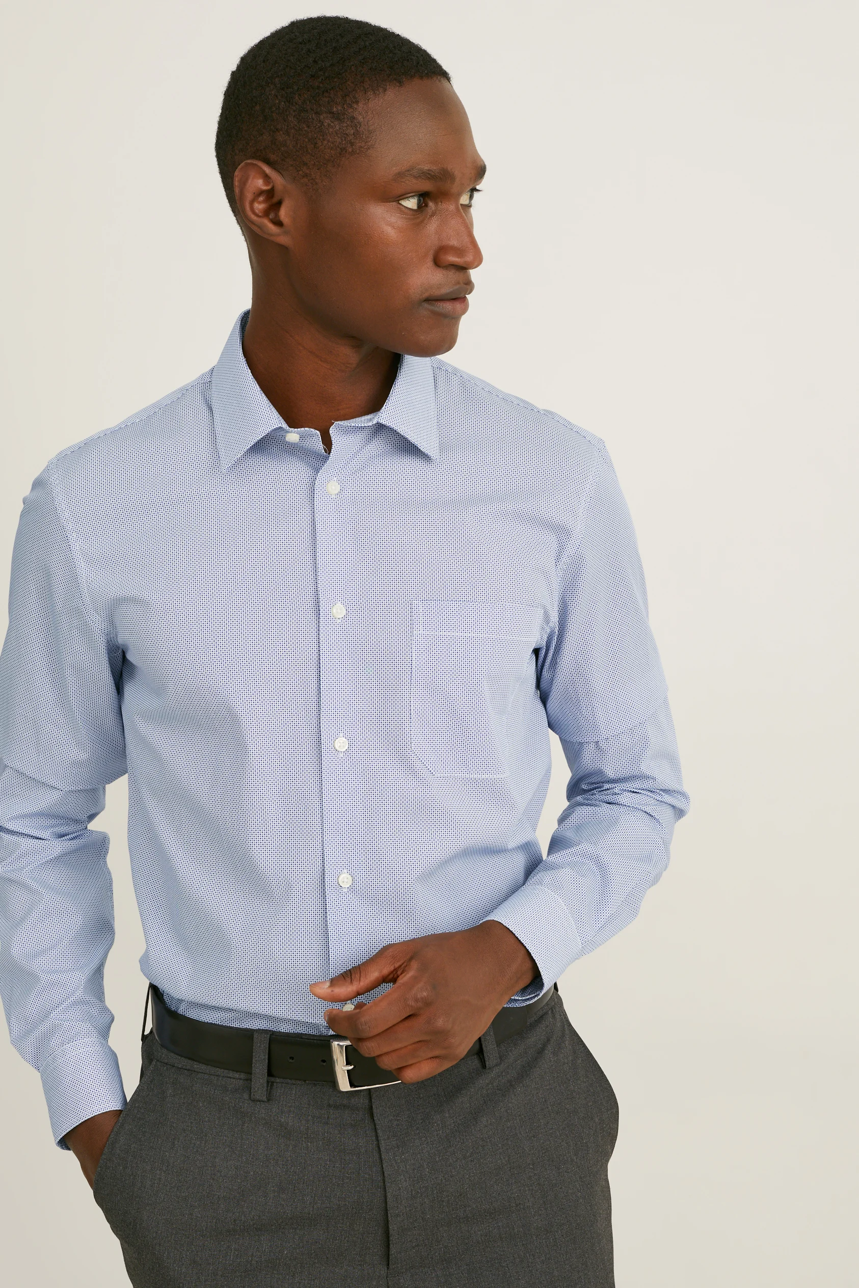Business shirt - regular fit - Kent collar - extra-short sleeves