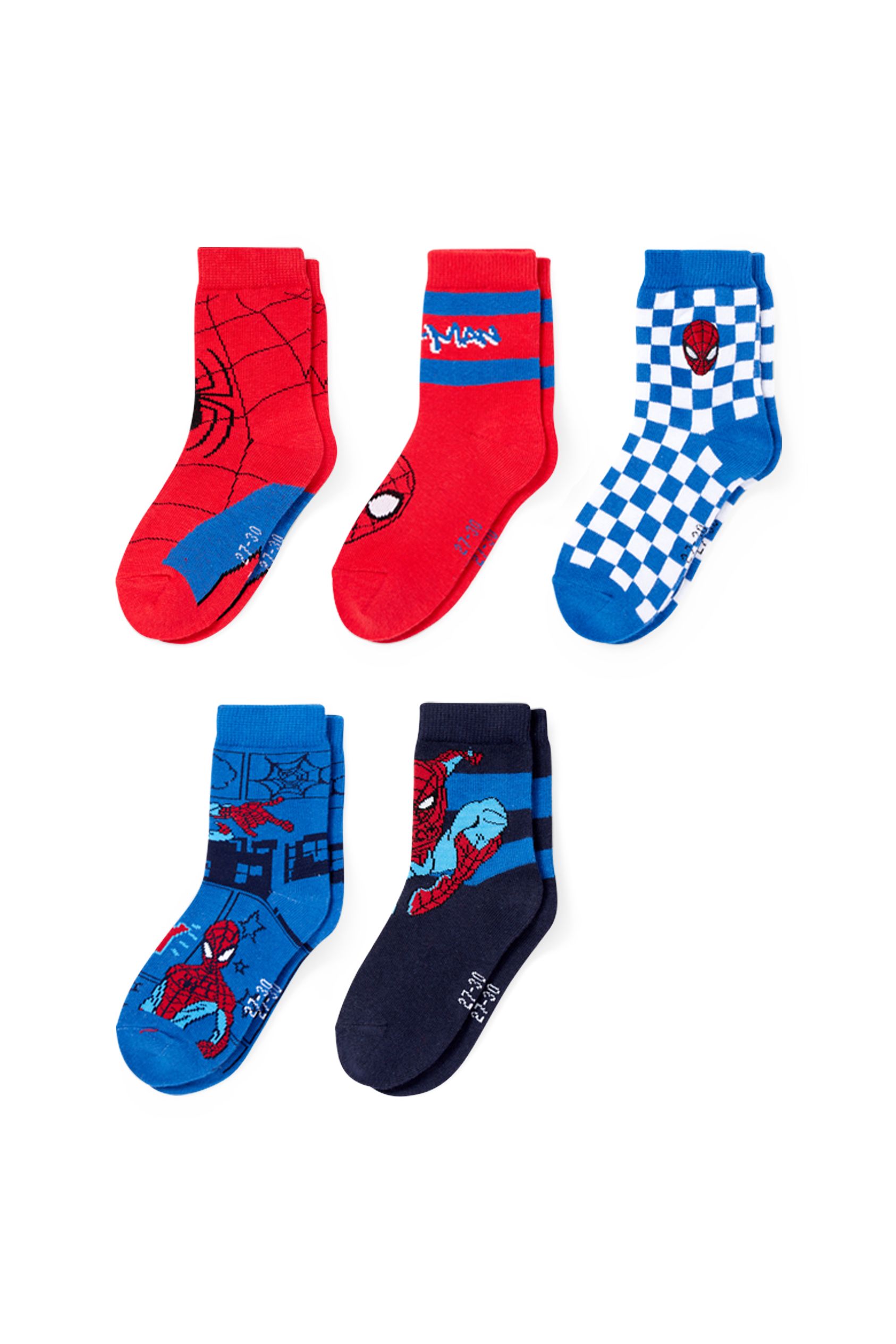 Multipack of 5 - Spider-Man - socks with motif