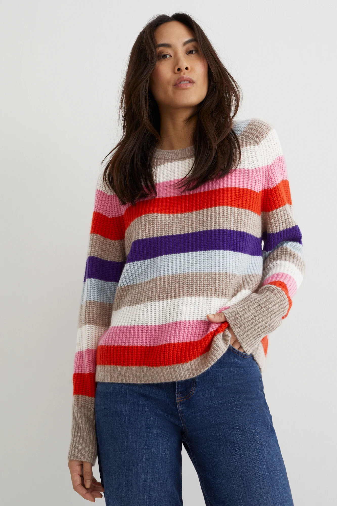 Cashmere jumper - striped