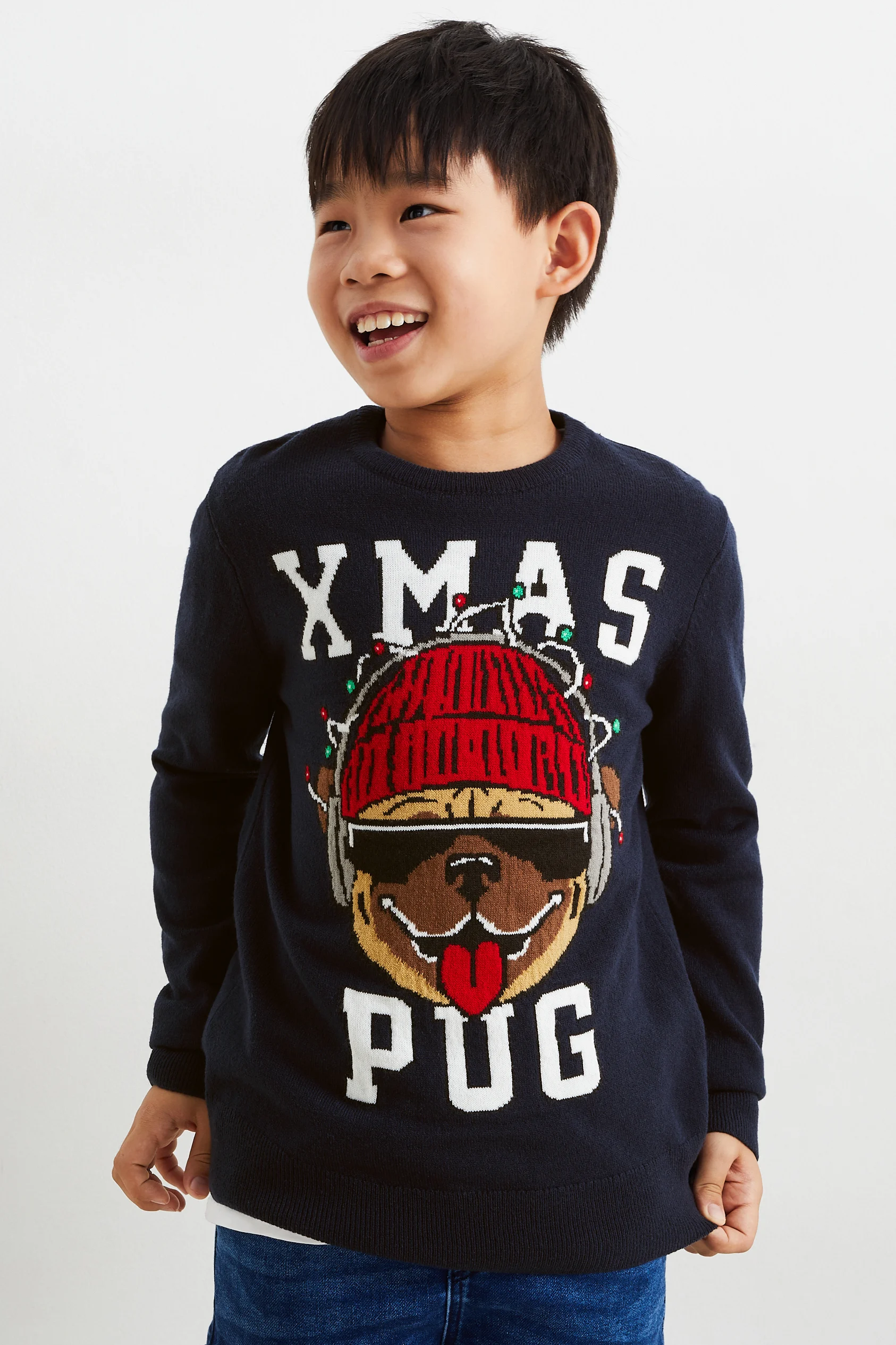 Christmas jumper - pug