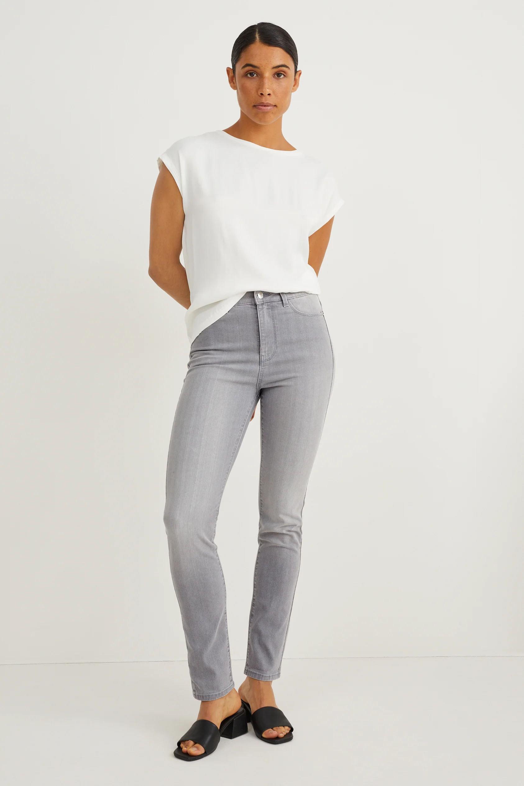 Slim jeans - high waist