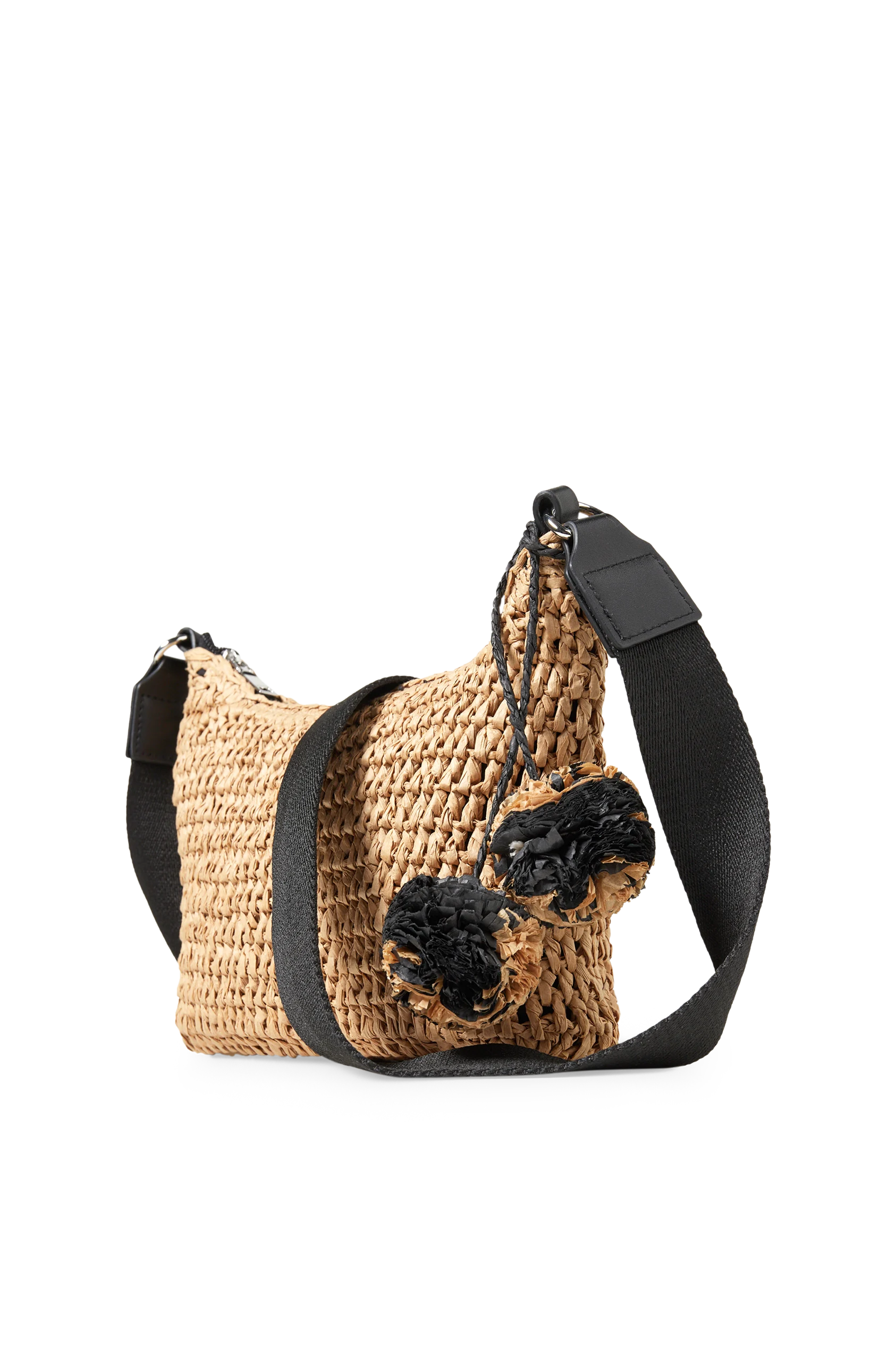 Straw shoulder bag