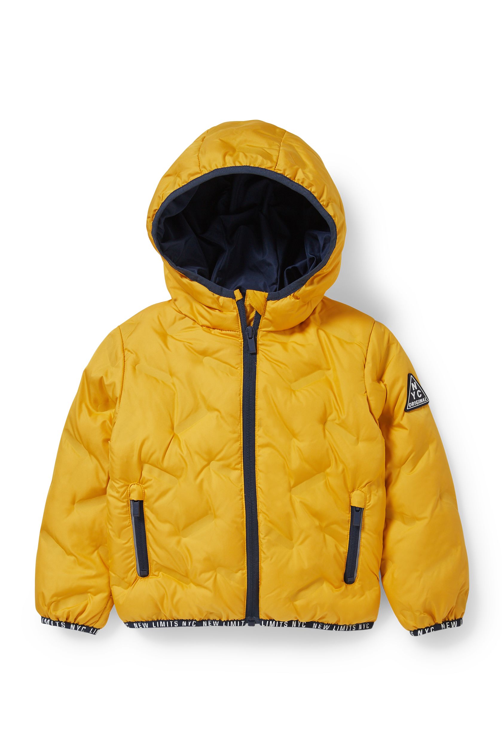 Quilted jacket with hood