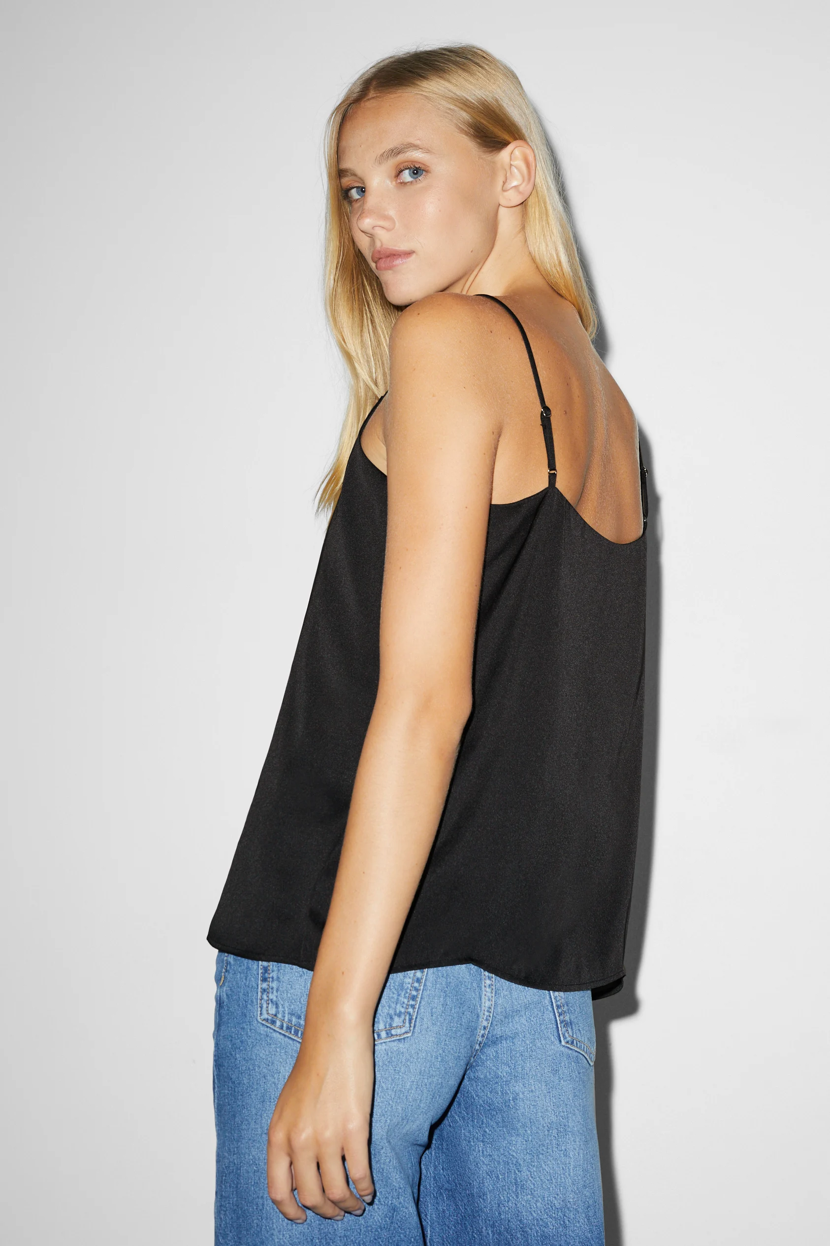 CLOCKHOUSE - satin top