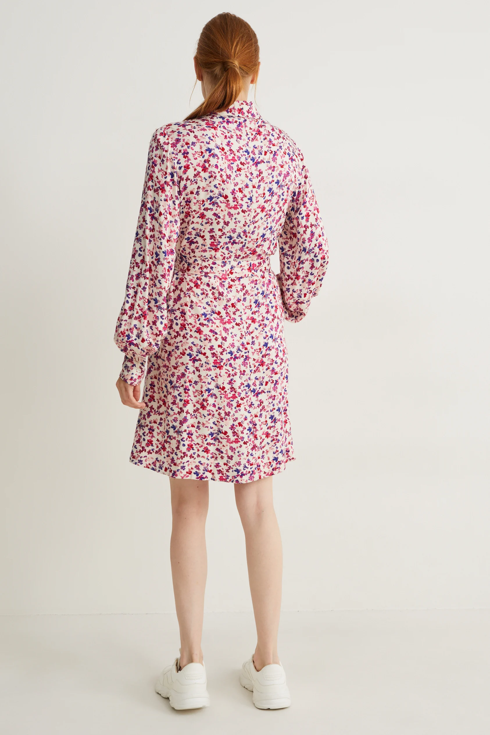 Viscose shirt dress - floral