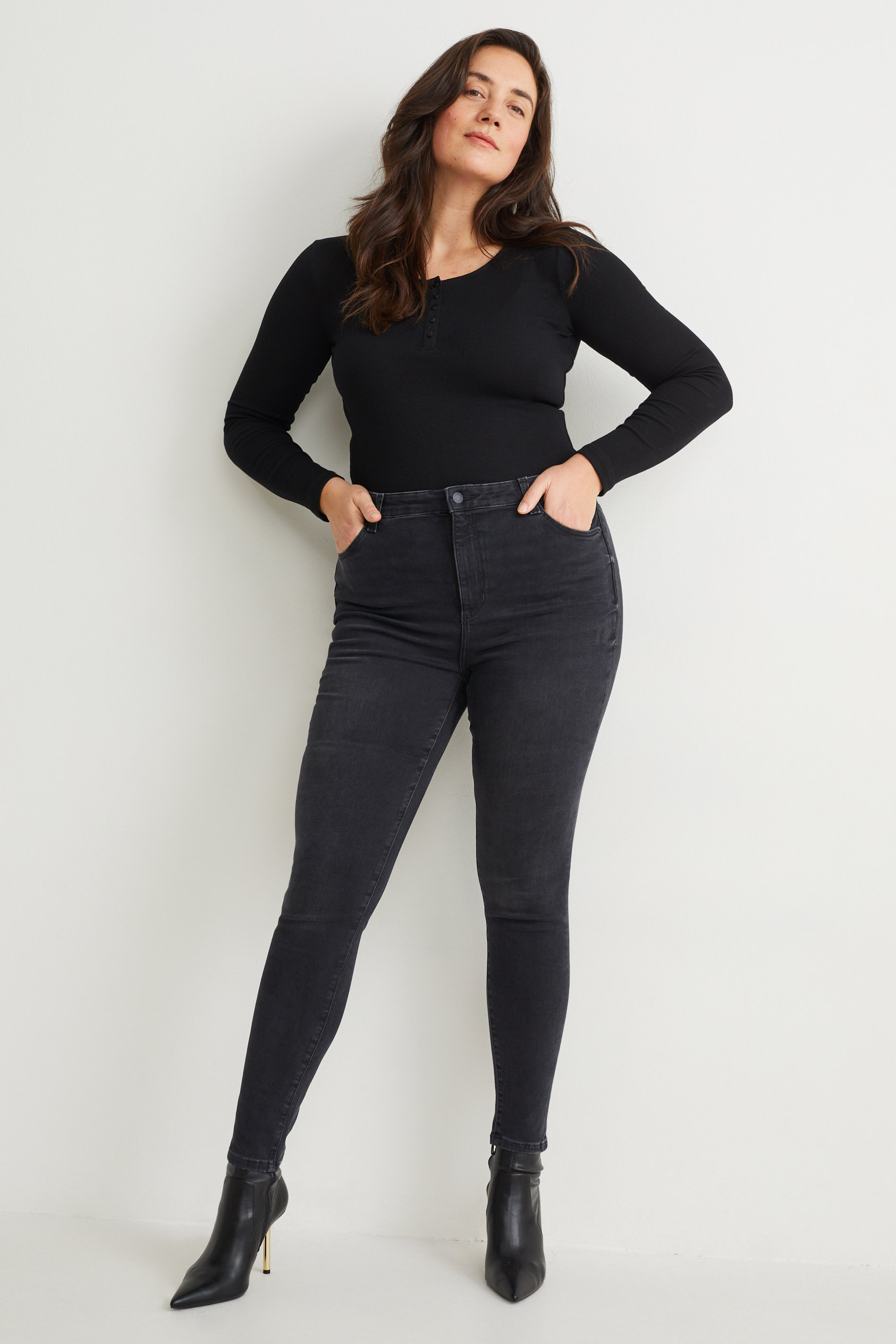 Curvy jeans - high waist - skinny fit - LYCRA?