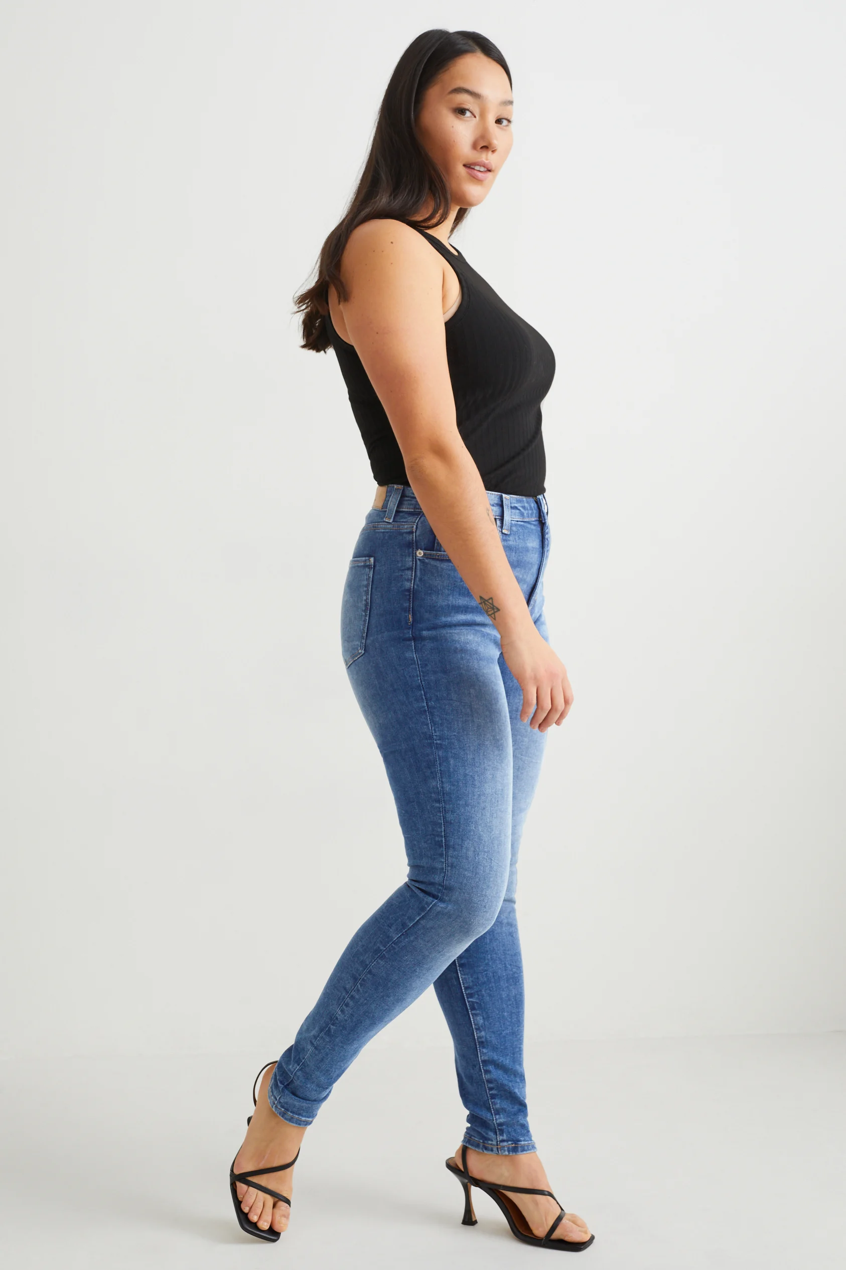 Curvy jeans - high waist - skinny fit - LYCRA?