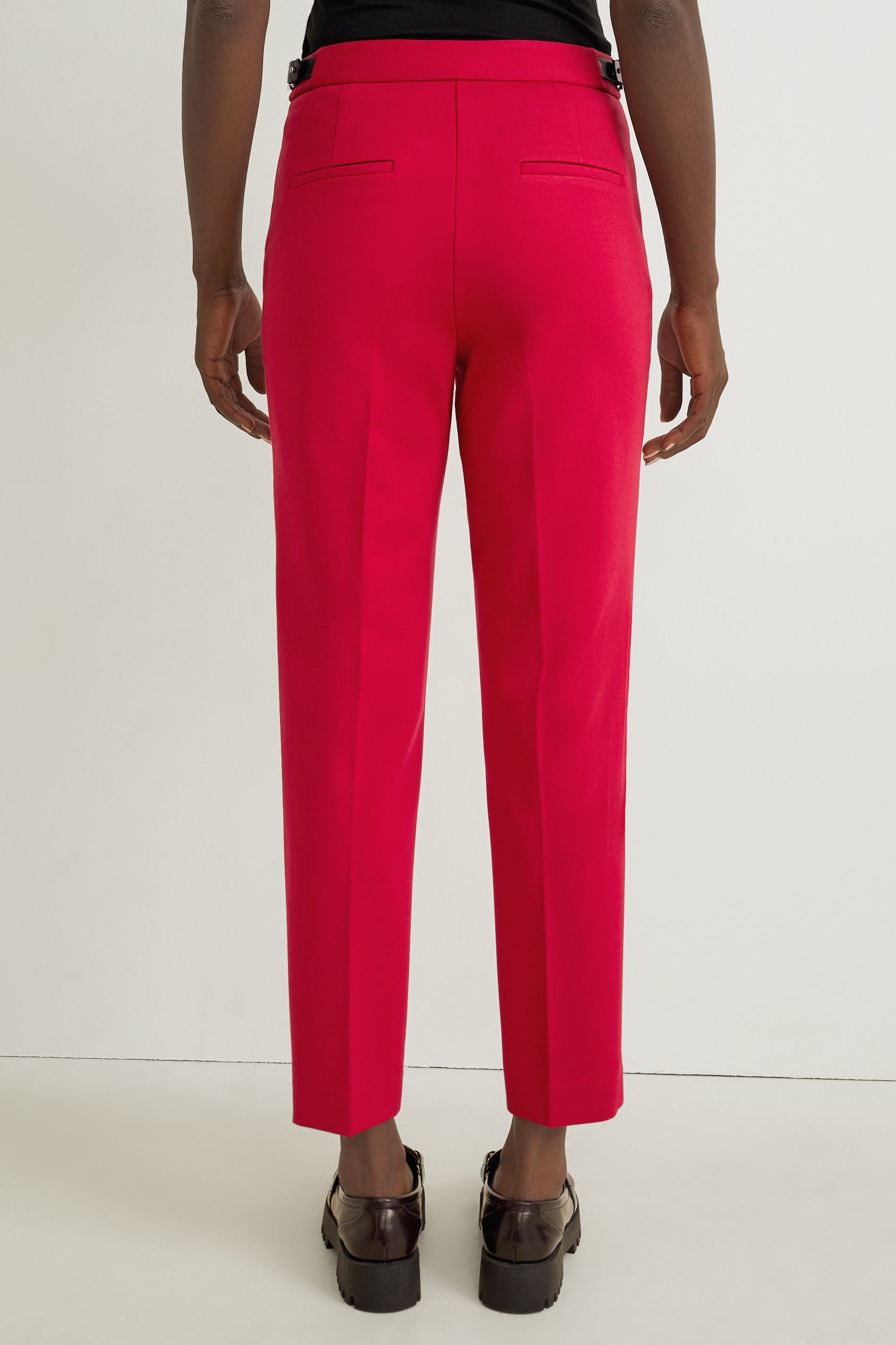 Cloth trousers - mid-rise waist - slim fit