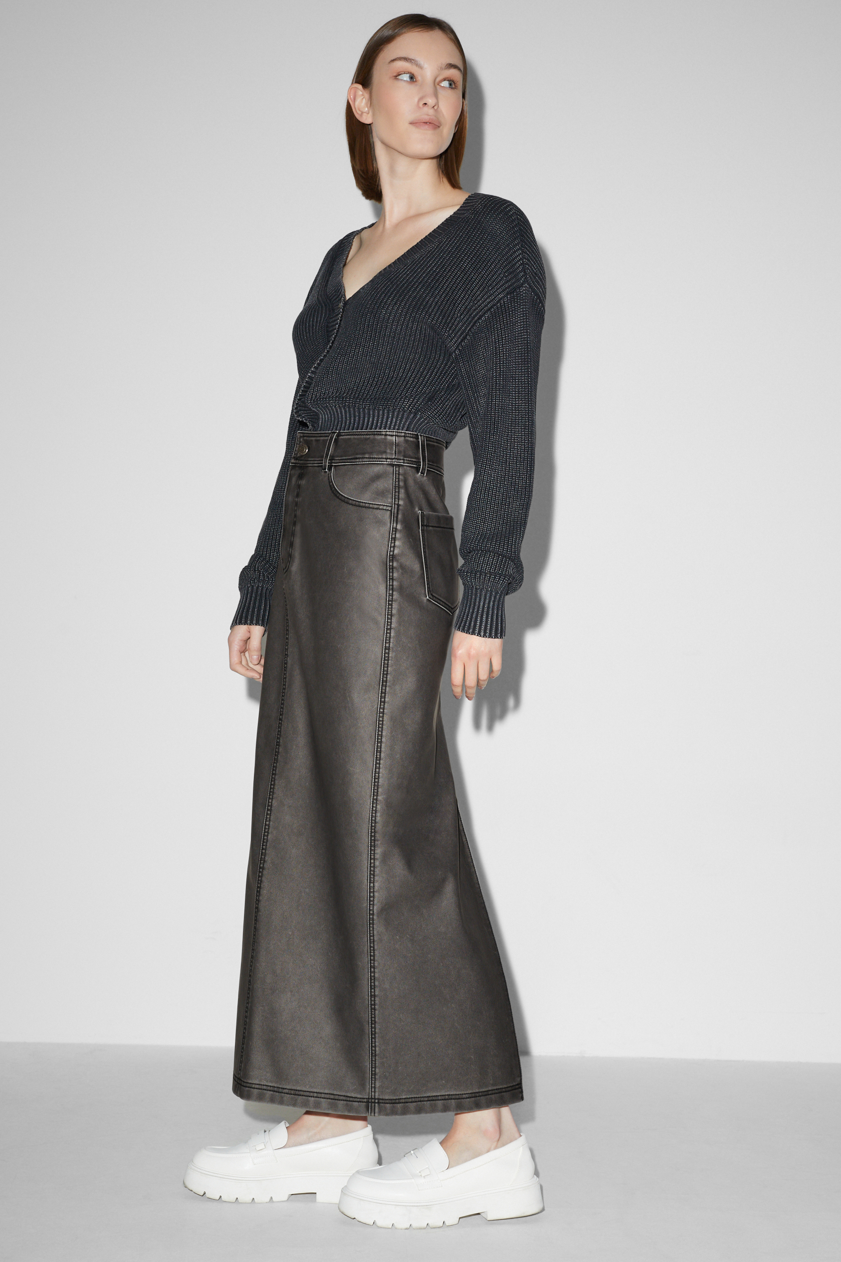 CLOCKHOUSE - skirt - faux leather