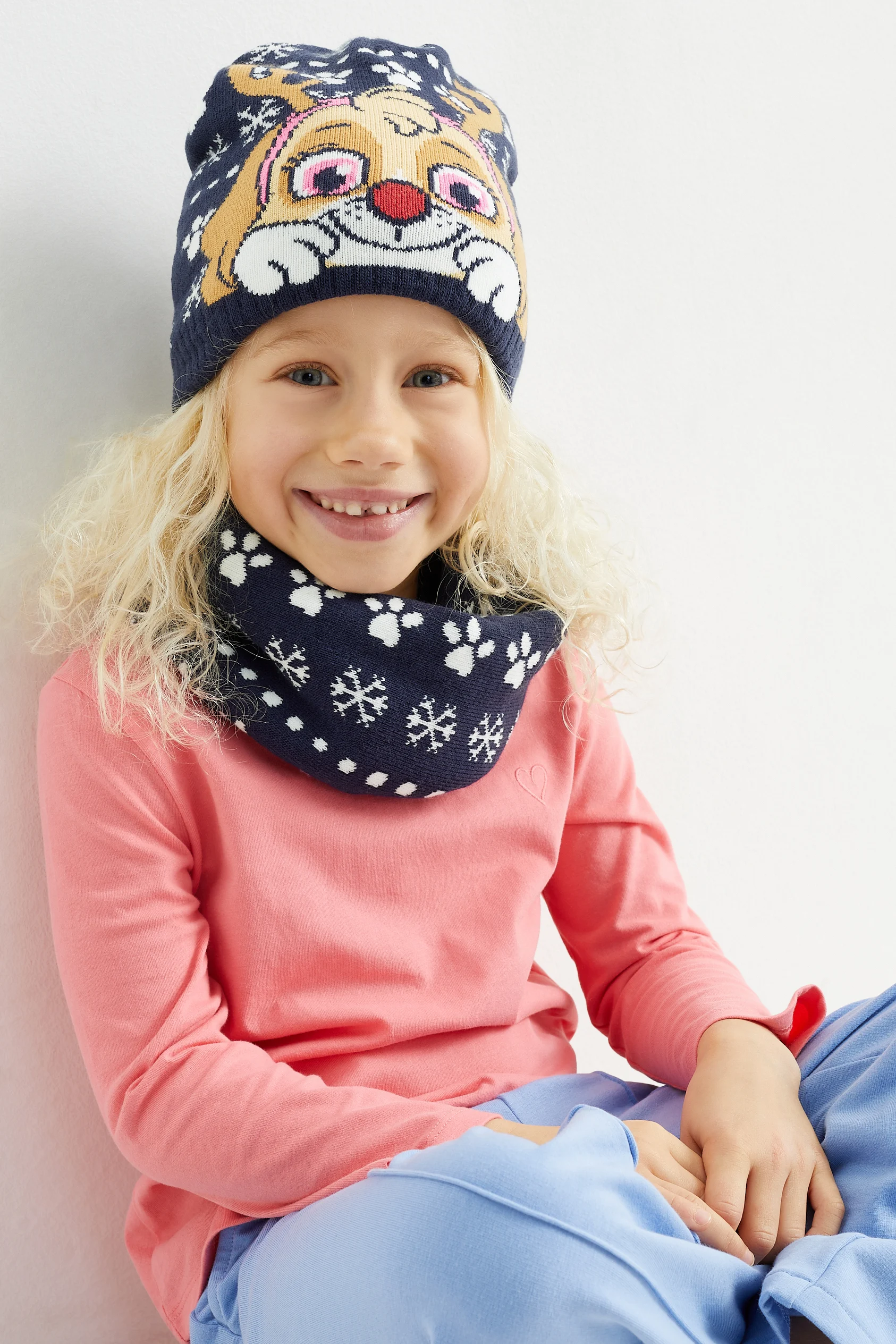 PAW Patrol - set - knitted hat and snood - 2 piece