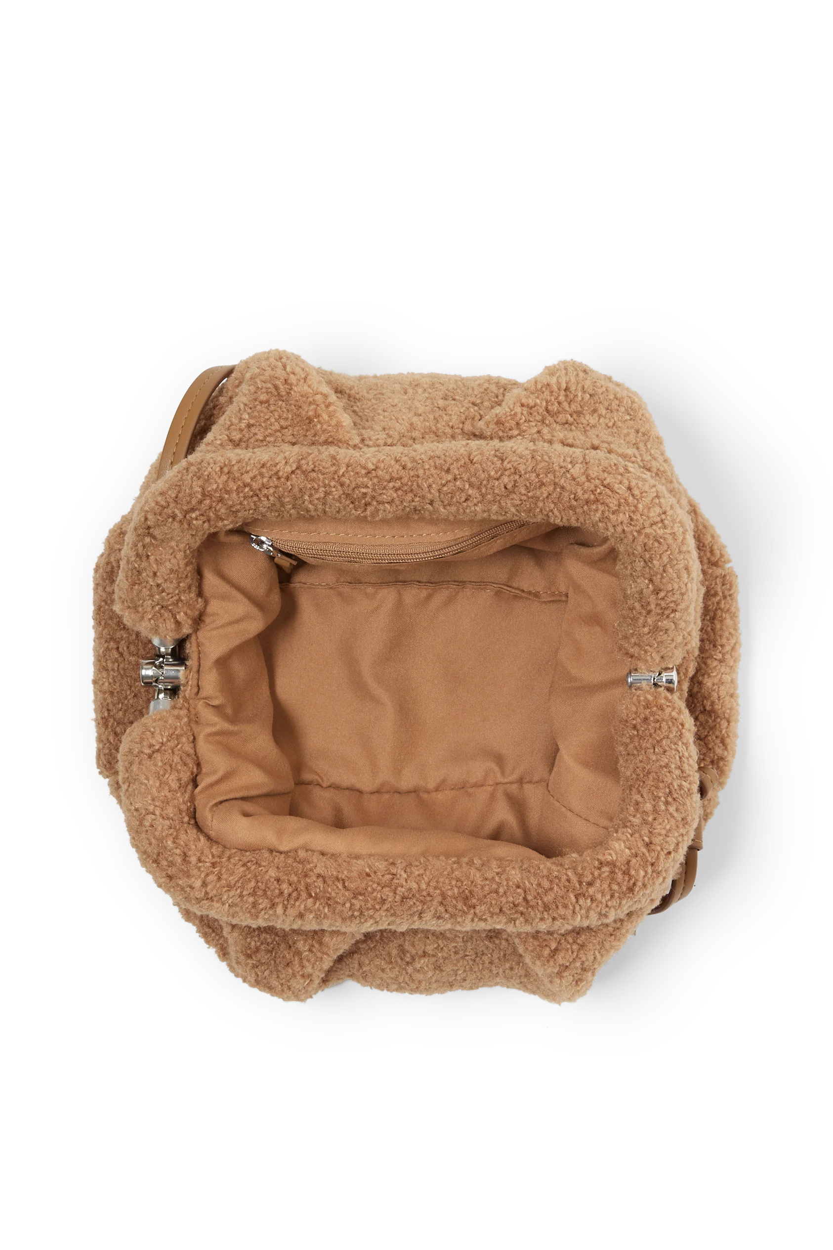 Teddy fur shoulder bag