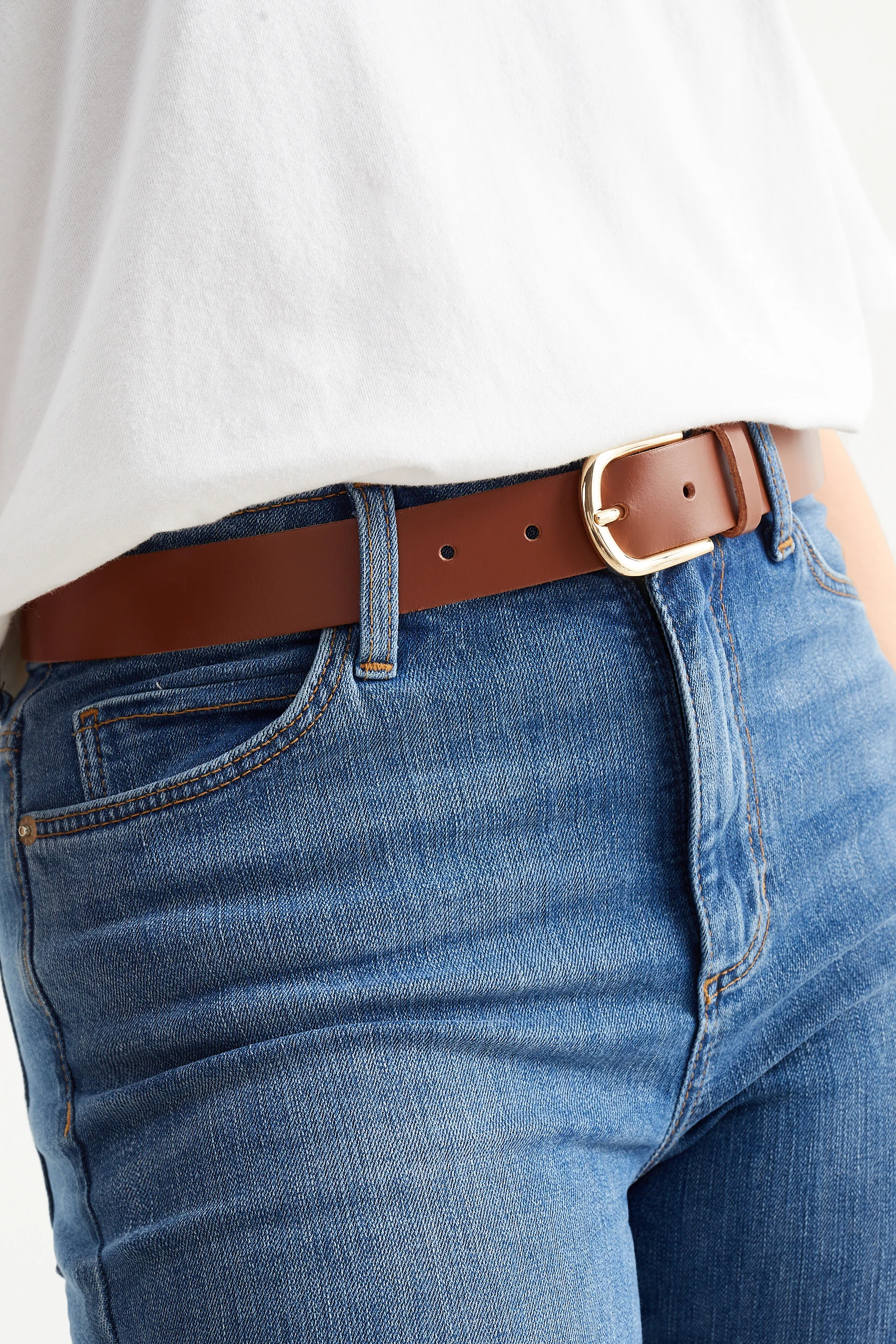 Leather belt