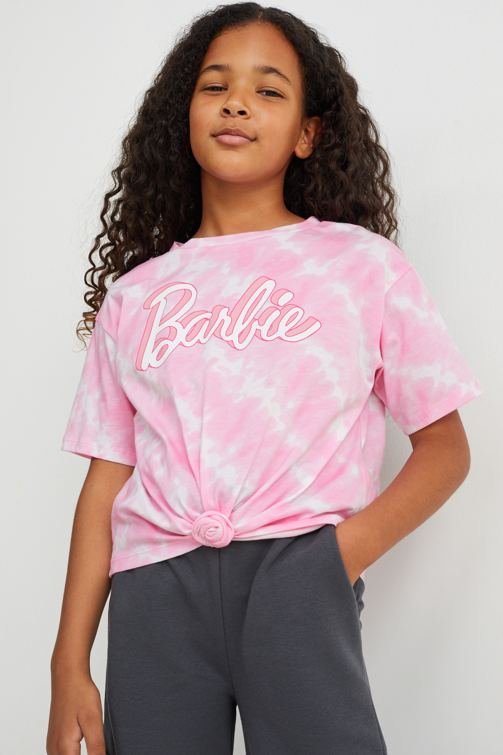 Barbie - short sleeve T-shirt with knot detail