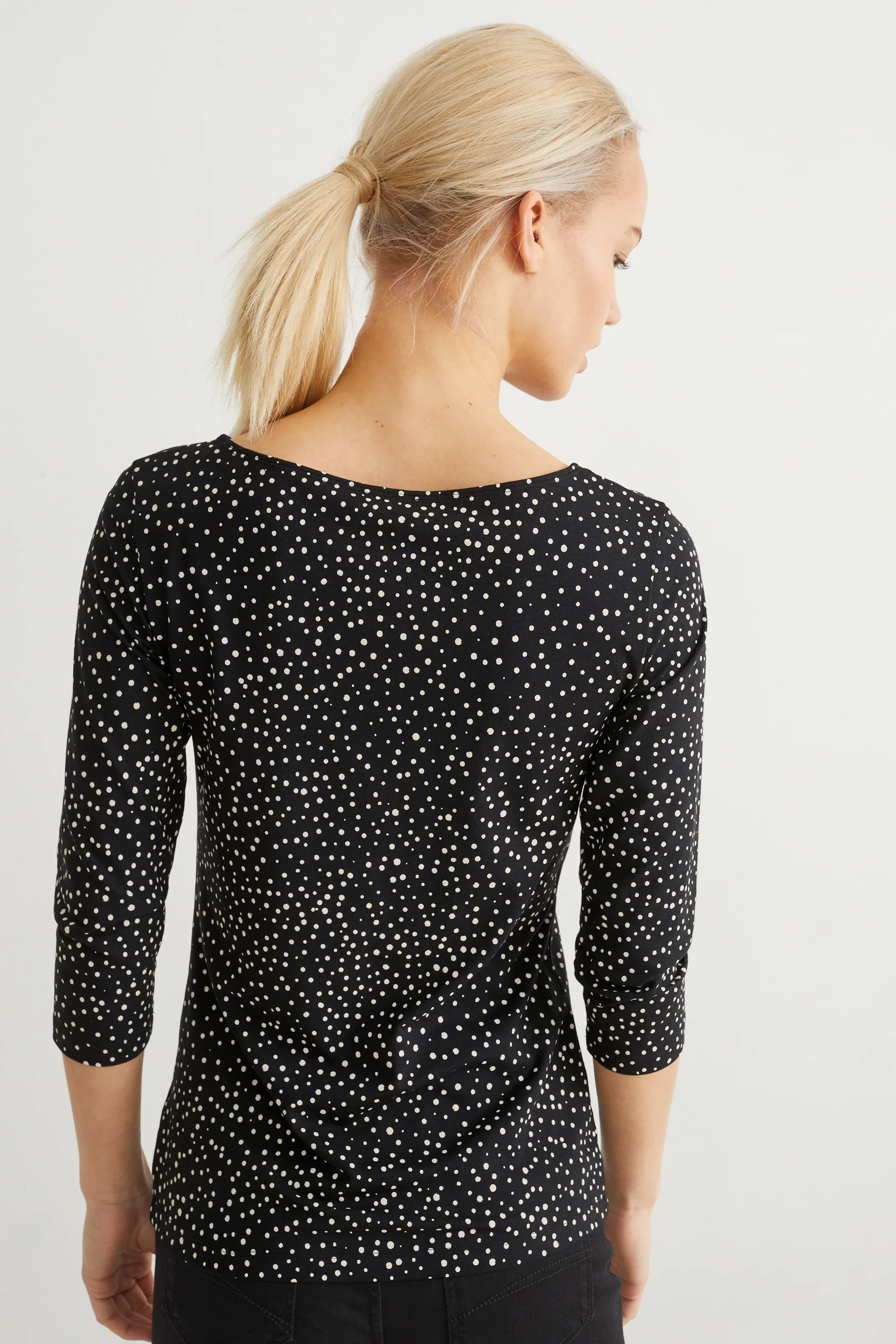 Long sleeve top - polka dot