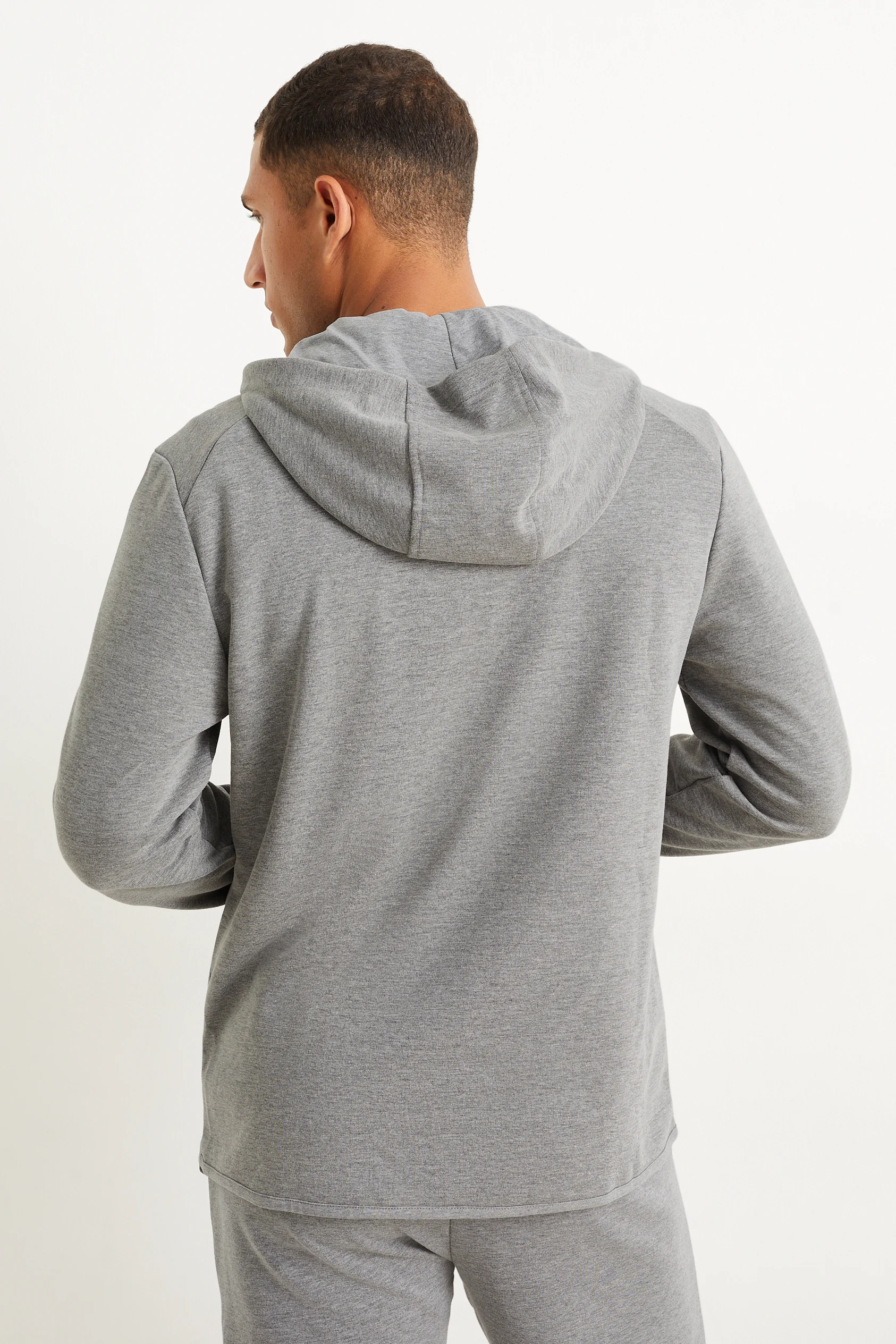 Zip-through hoodie
