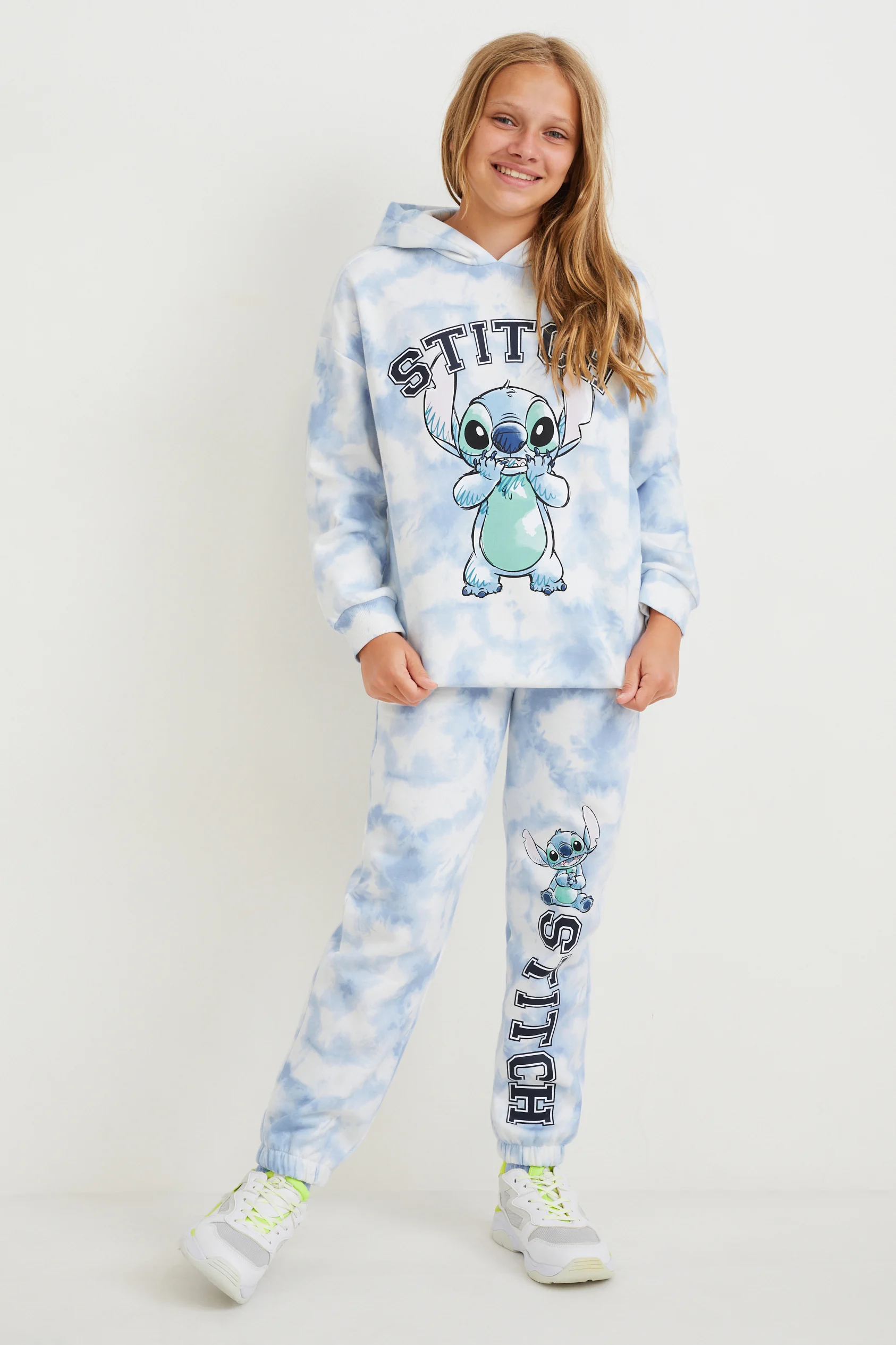 Lilo & Stitch - set - hoodie and joggers - patterned