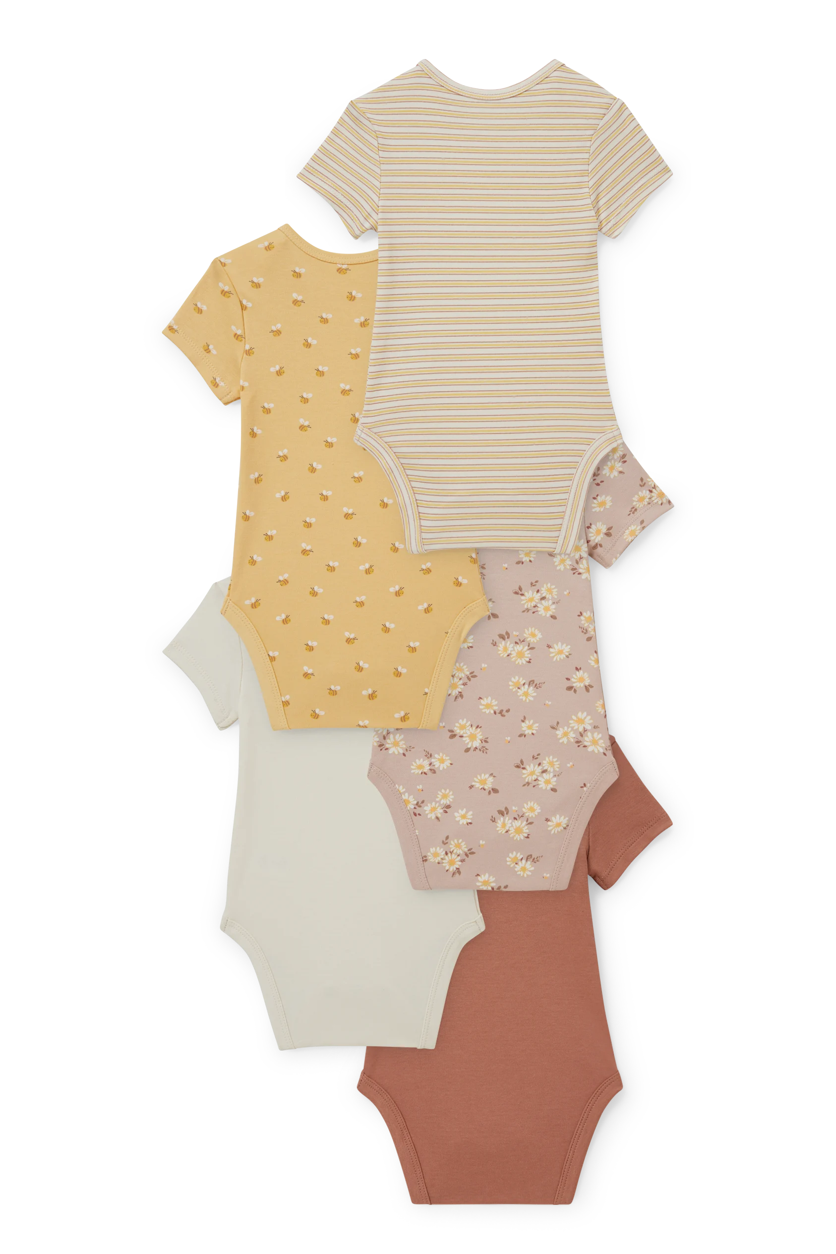 Multipack of 5 - baby bodysuit