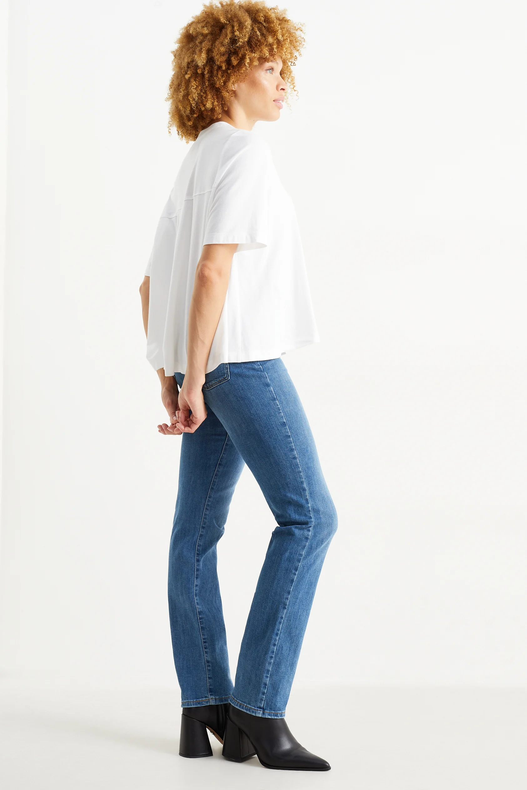 Straight jeans - high waist