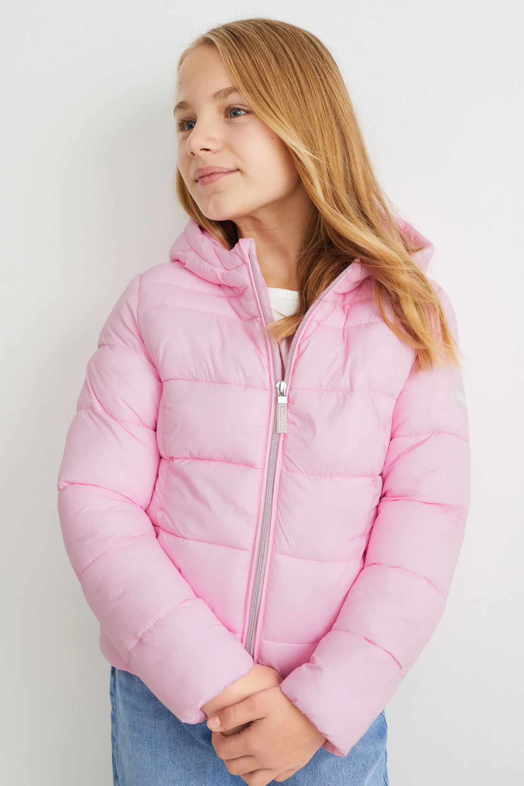 Quilted jacket with hood