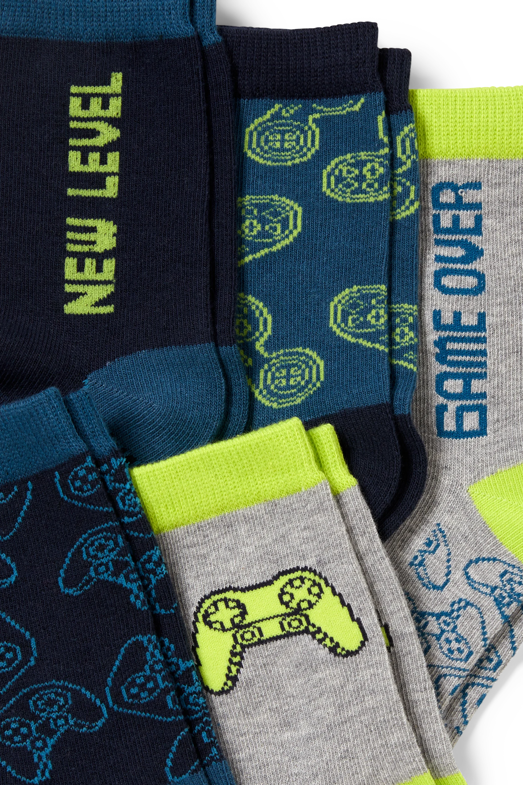 Multipack of 5 - gaming - socks with motif