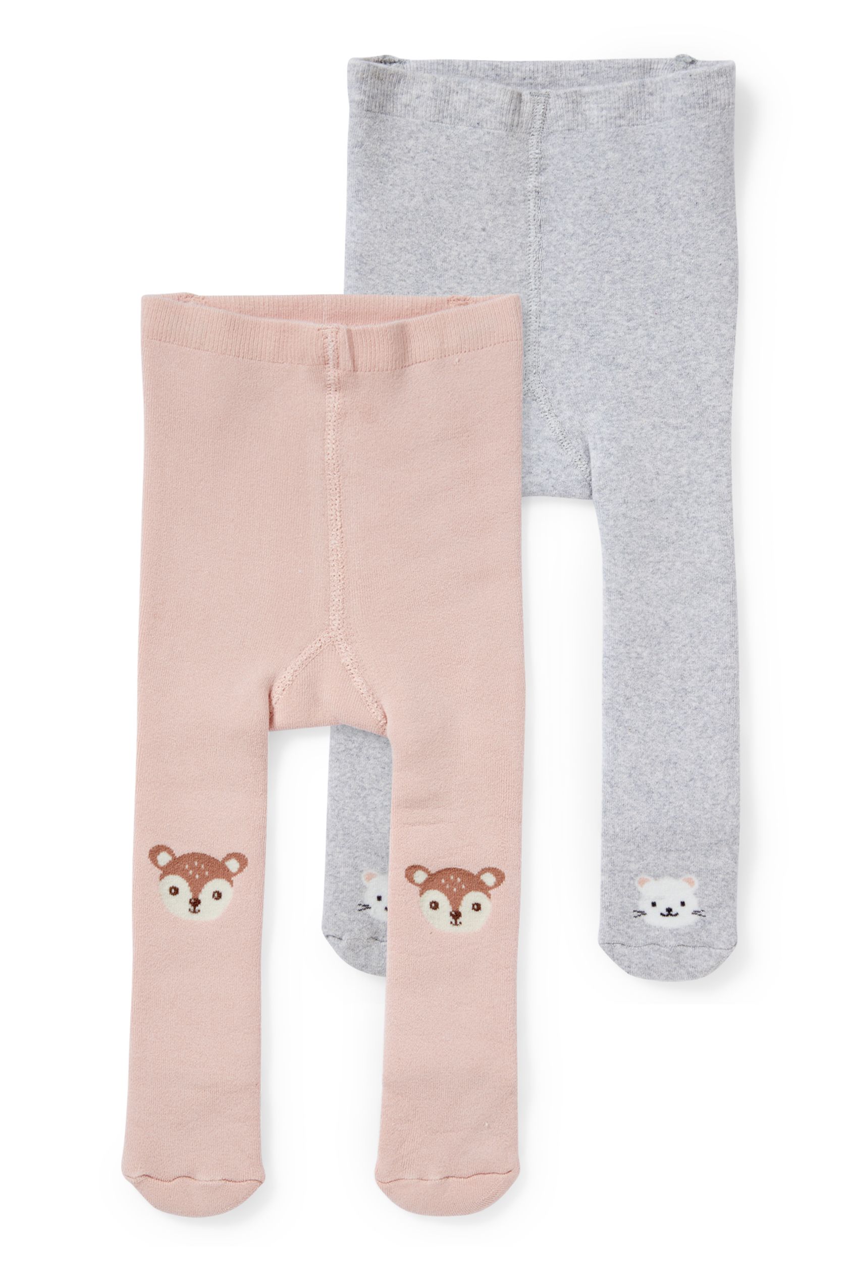 Multipack of 2 - baby thermal tights