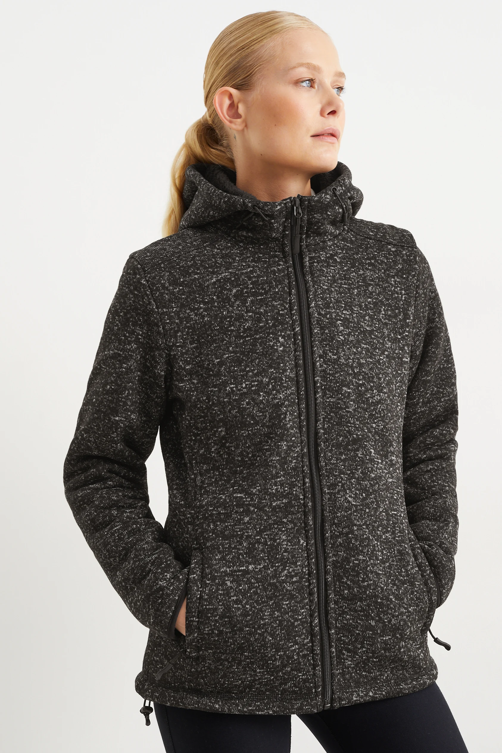 Zip-through hoodie