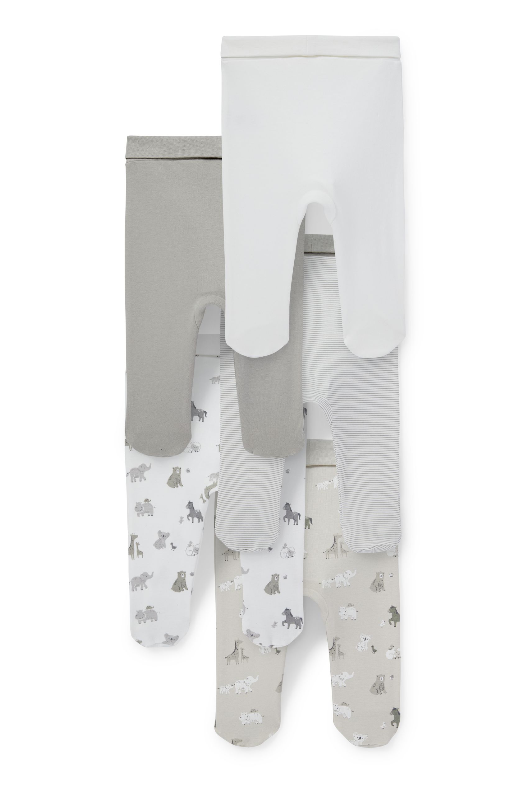 Multipack of 5 - animals - newborn trousers