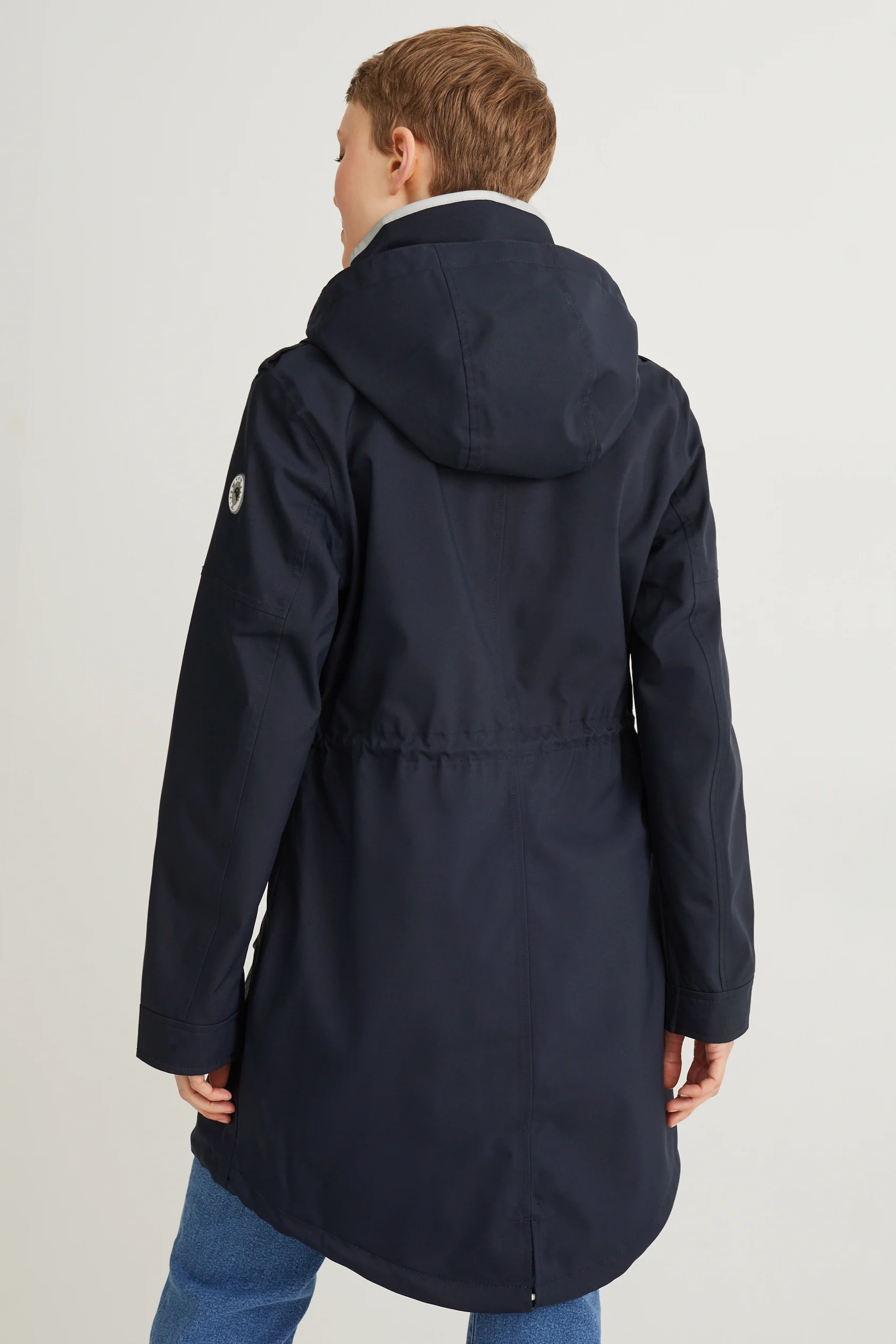 Rain jacket with hood