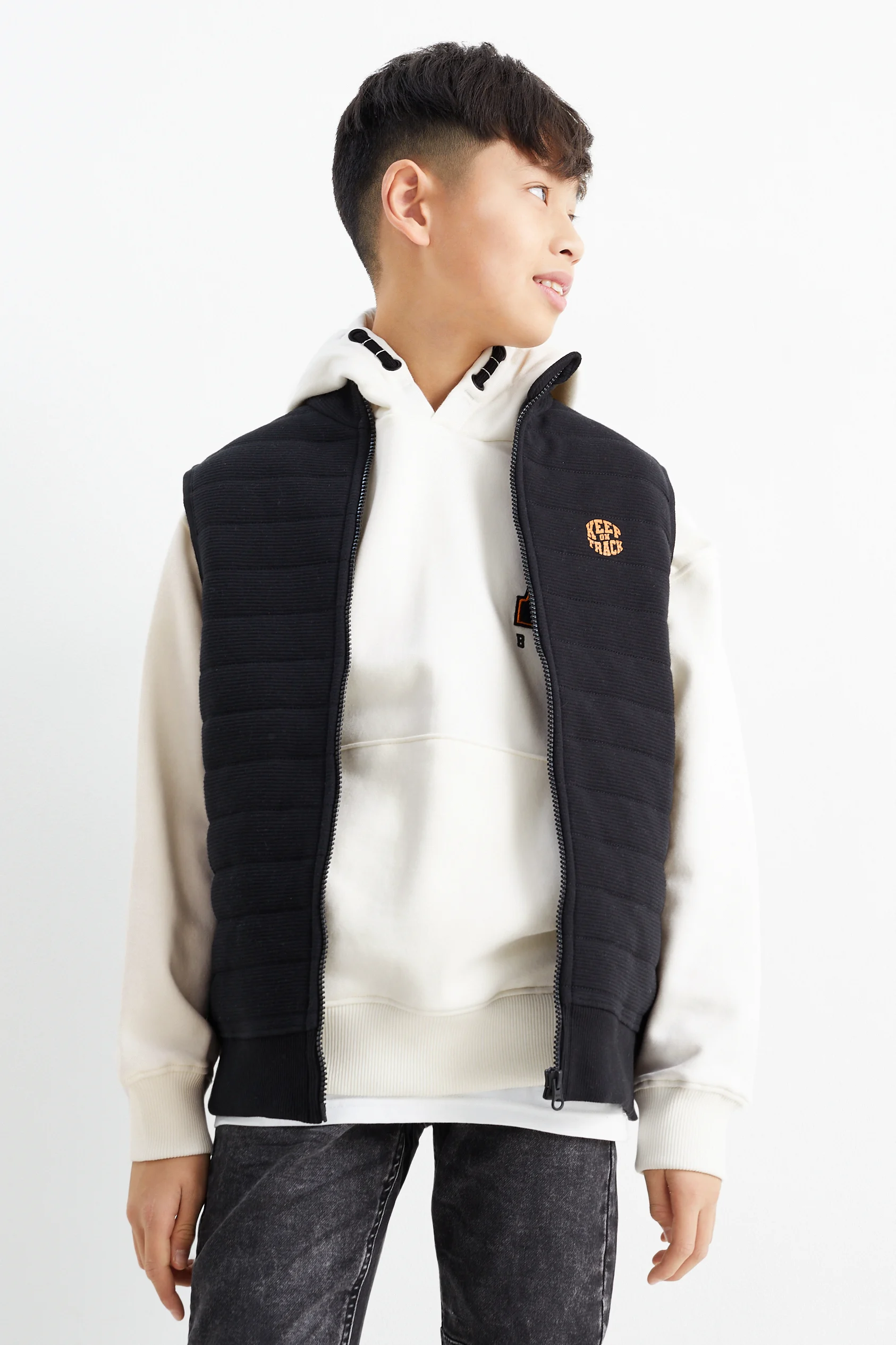 Set - hoodie and waistcoat - 2 piece