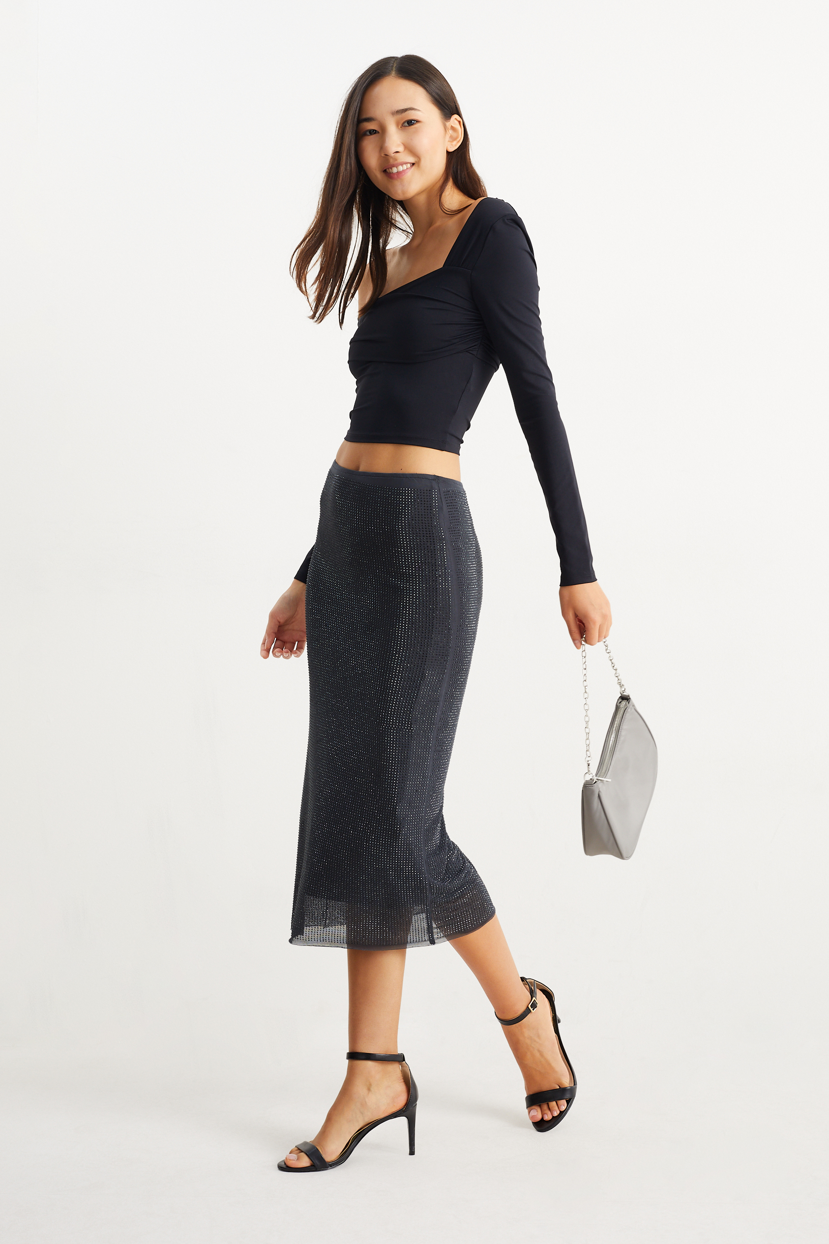 CLOCKHOUSE - skirt - shiny