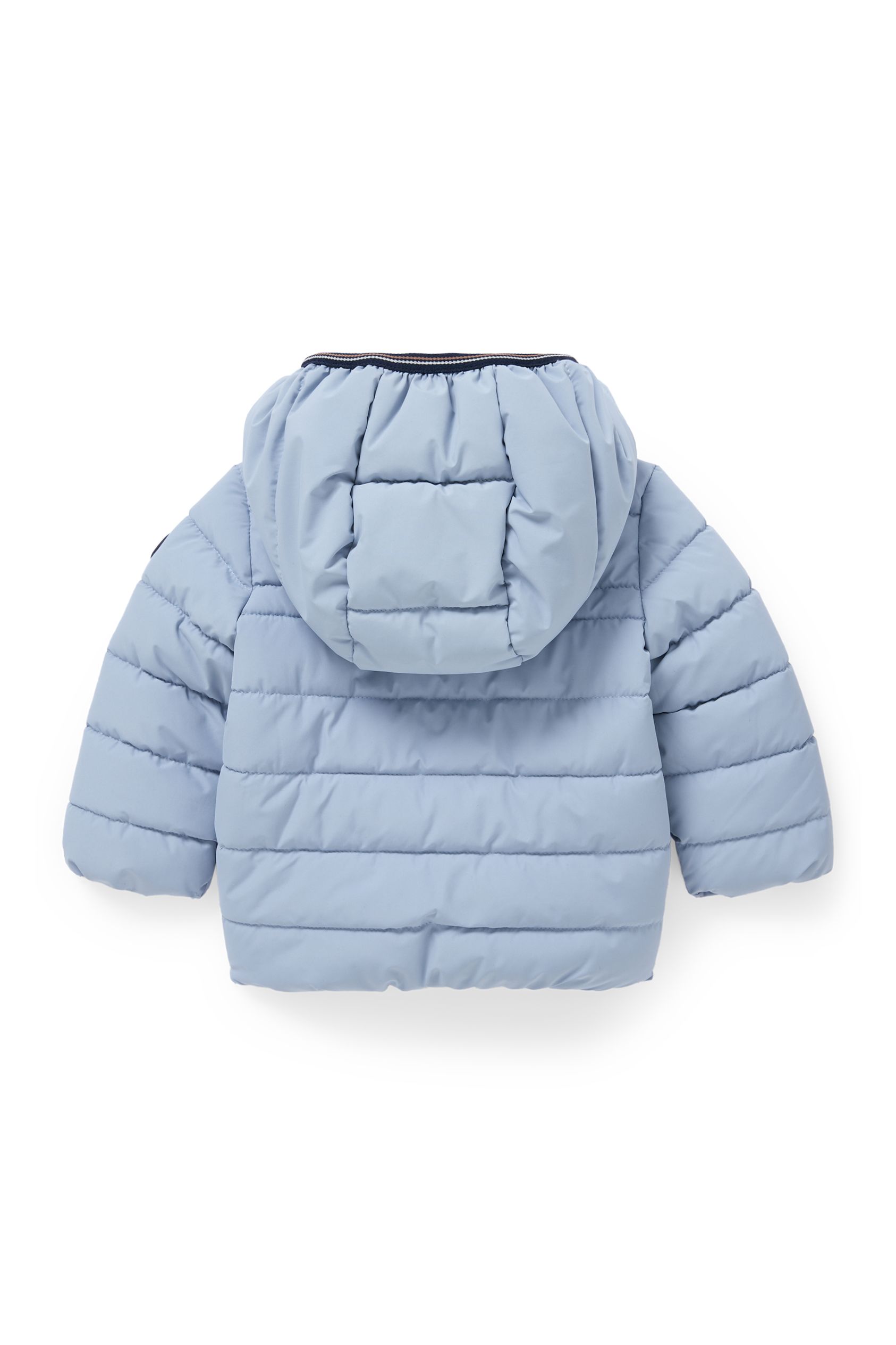 Baby quilted jacket with hood